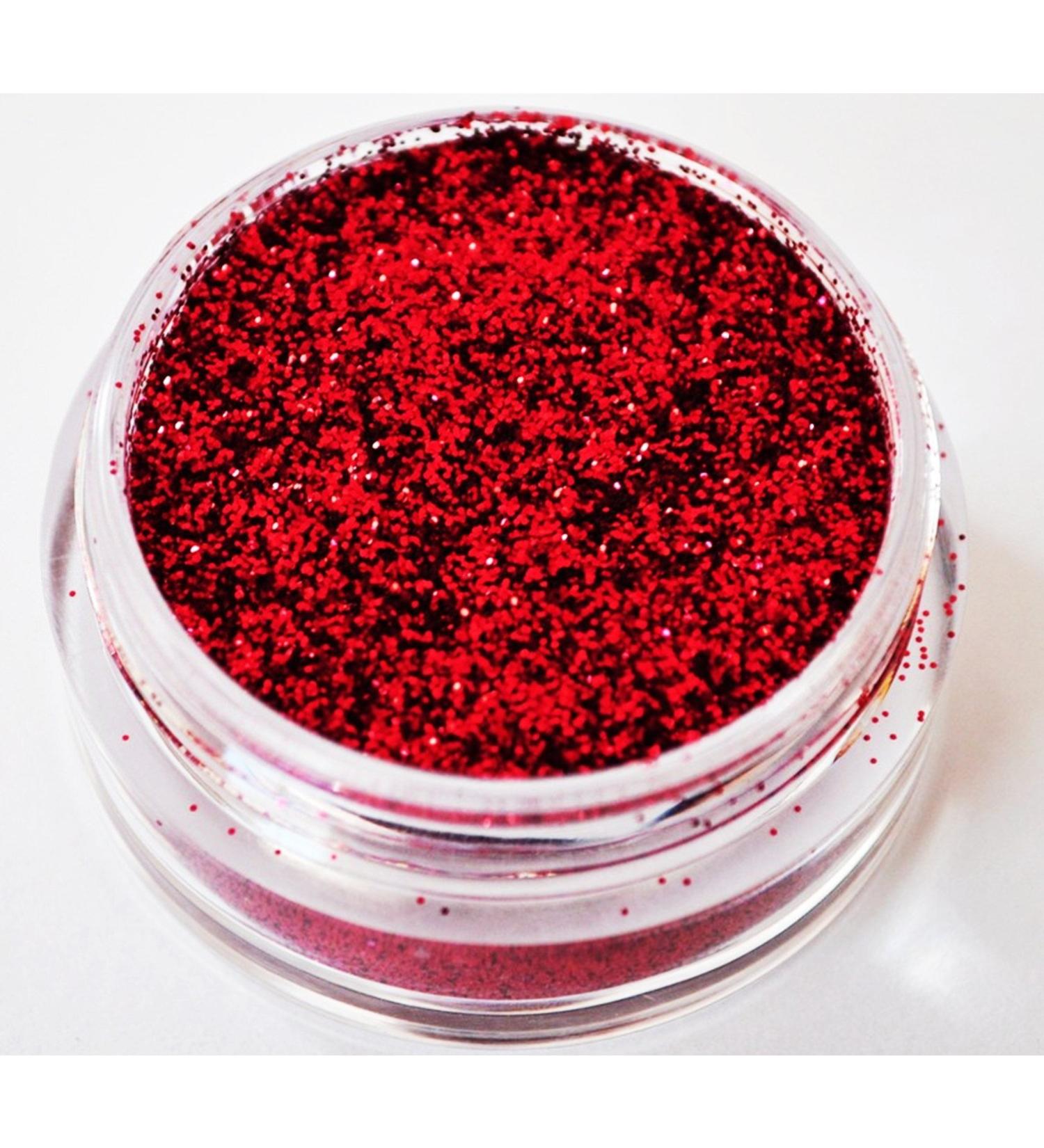 KM-Nails Glitter red 2.5g very fine
