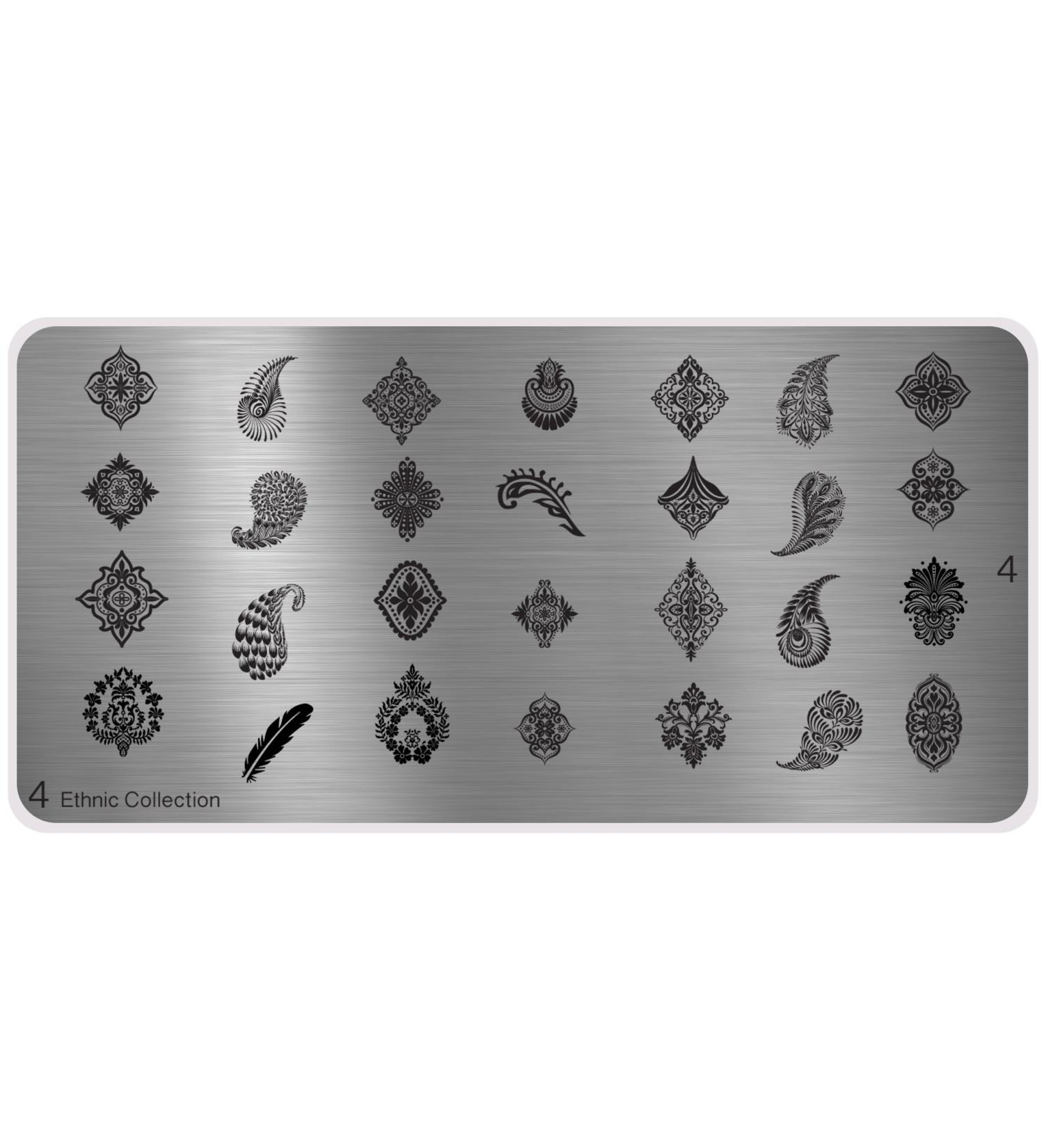 MoYou XL Ethnic 4 Stamping Stencil - Nail Art Stamp for Mandala Manicure | International Shipping - Buy Online on GoSupps.com