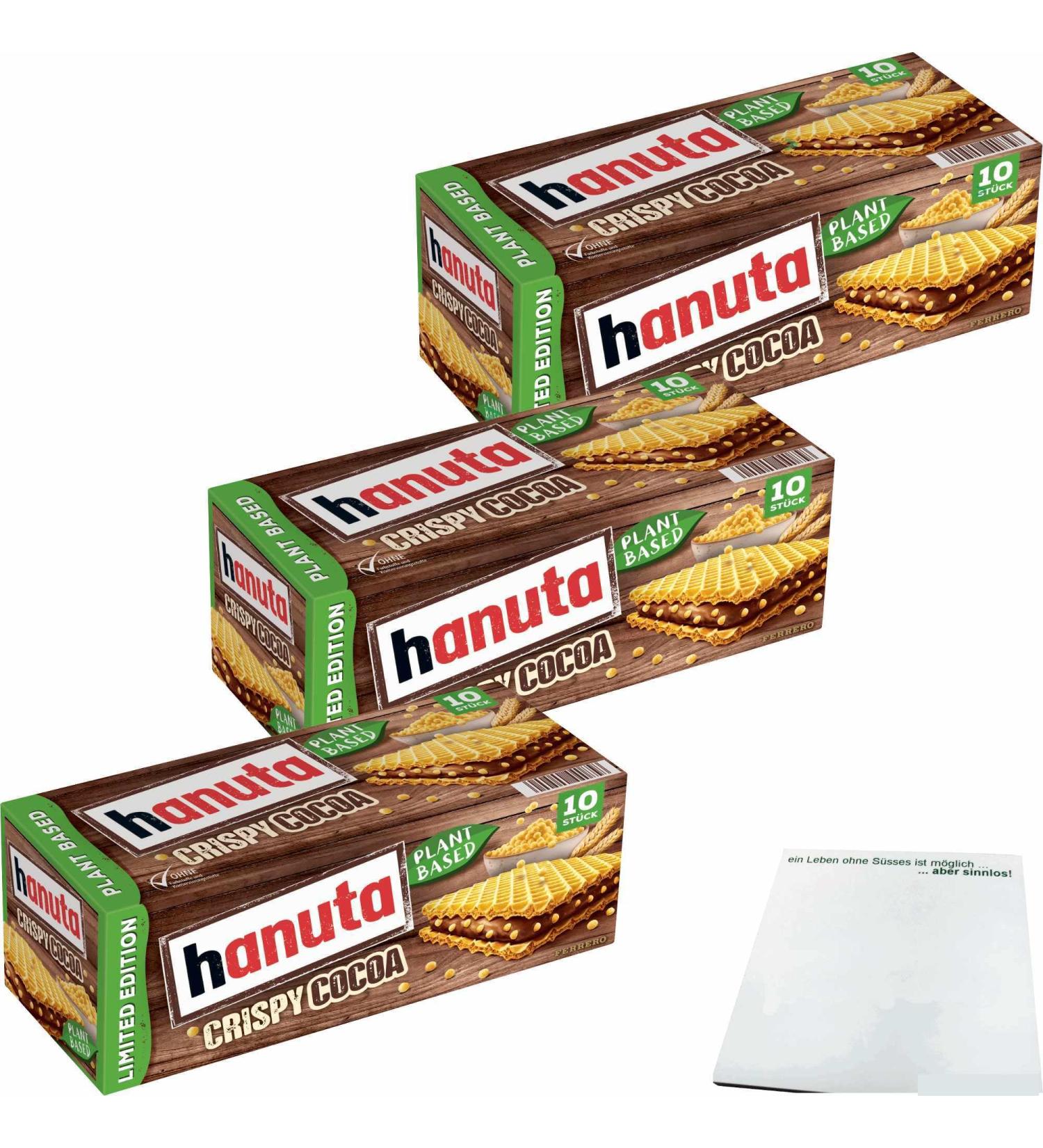 usy Pack of 3 x 220g for hanuta plants crispy coconut and usy block - Buy Online on GoSupps.com