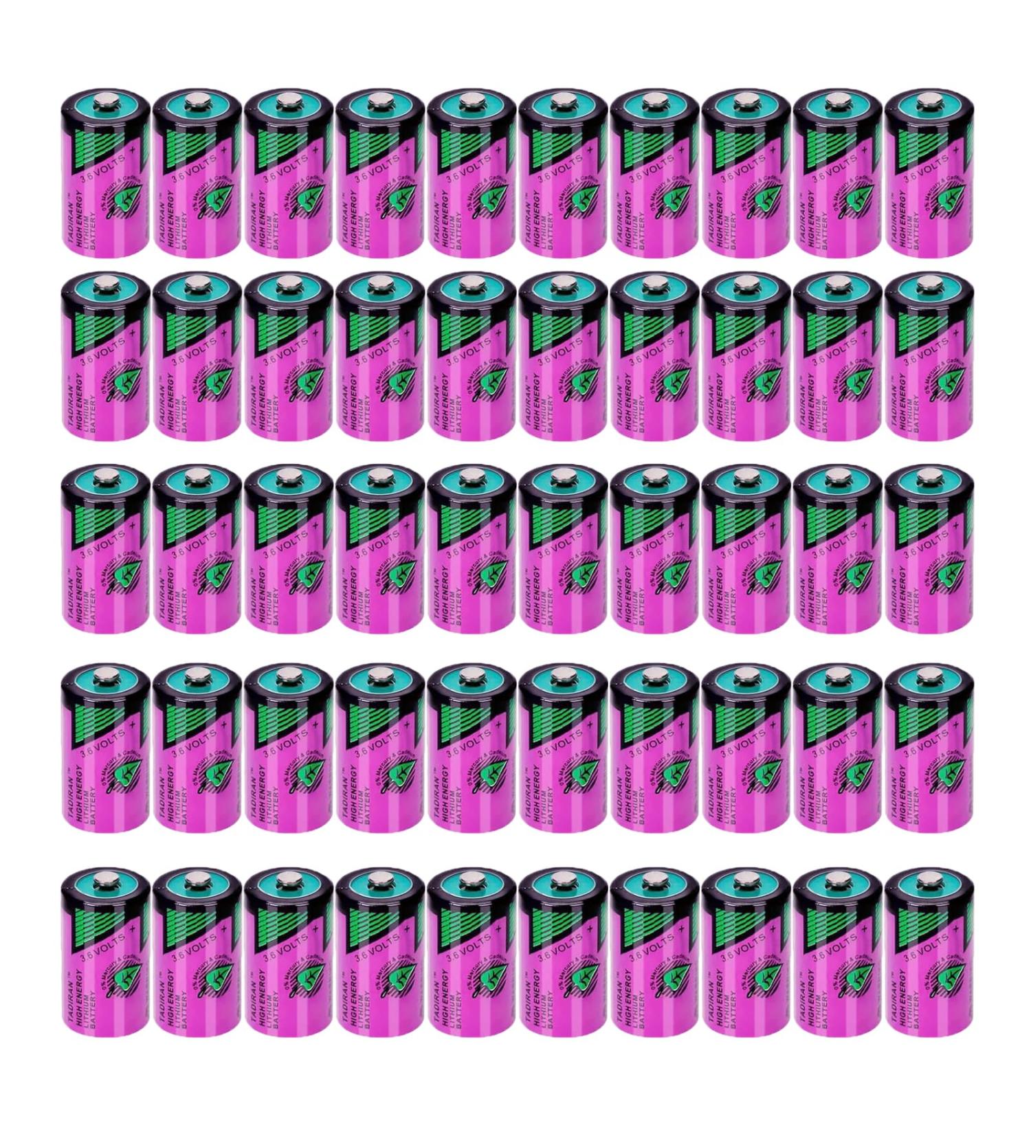 Buy TL-5902 Battery 1200mAh 3.6V - 50 Pack | Battery Replacement for Tadiran ER14250 SL-350TL-5902/S TL-2150/S - International Shipping Available - Buy Online on GoSupps.com