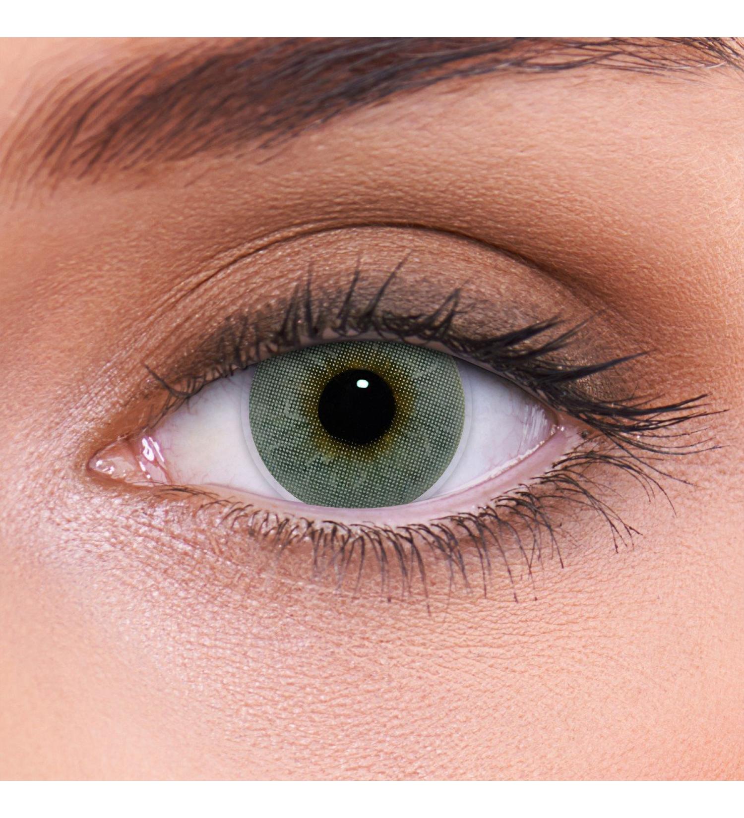 Buy Lenzotica Platinum Gray Contact Lenses Strong Natural Look 1 Pair (2 Pieces) Dia 14.00 3-Month Soft Lenses No Prescription Needed International Shipping Available - Buy Online on GoSupps.com