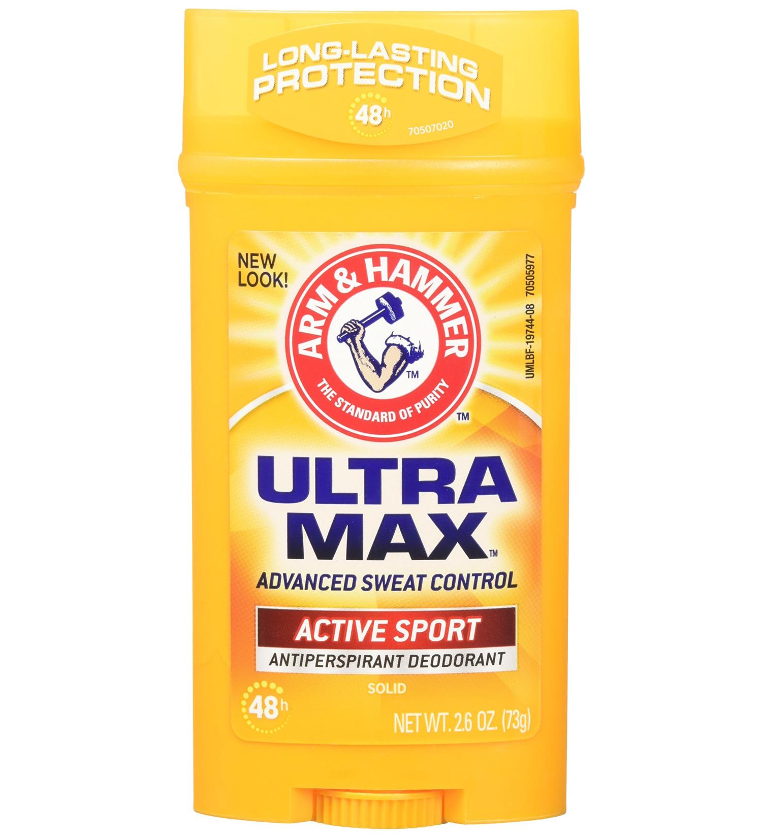 Buy Arm & Hammer Ultra Max Invisible Solid Antiperspirant Deodorant - Active Sport 2.6 oz | International Shipping Available - Buy Online on GoSupps.com
