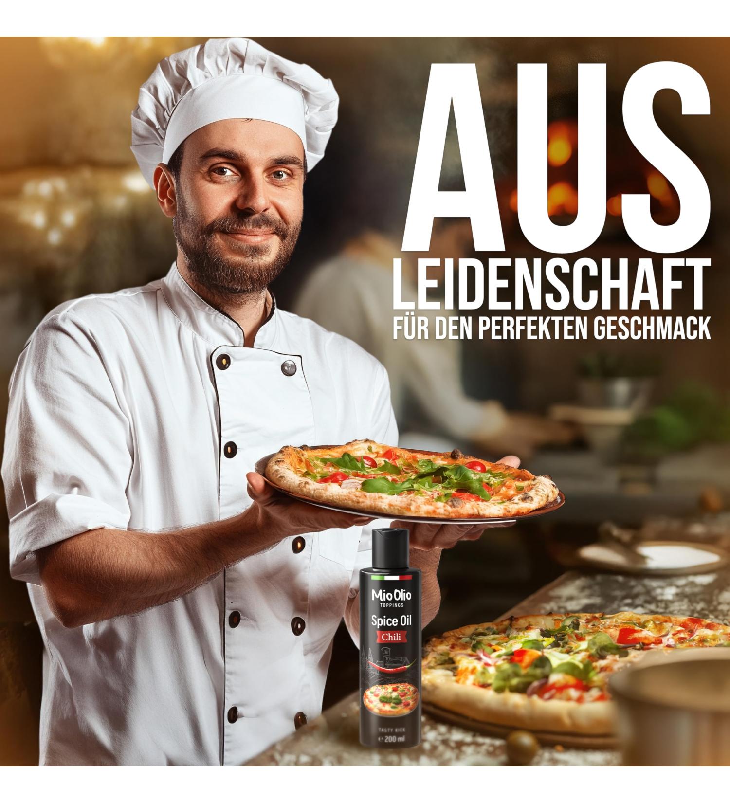  Mioolio MIOOLIO 1 x 200 ml chili oil for marinating refining and seasoning every dish with an intense aroma and a burst of flavor - Buy Online on GoSupps.com