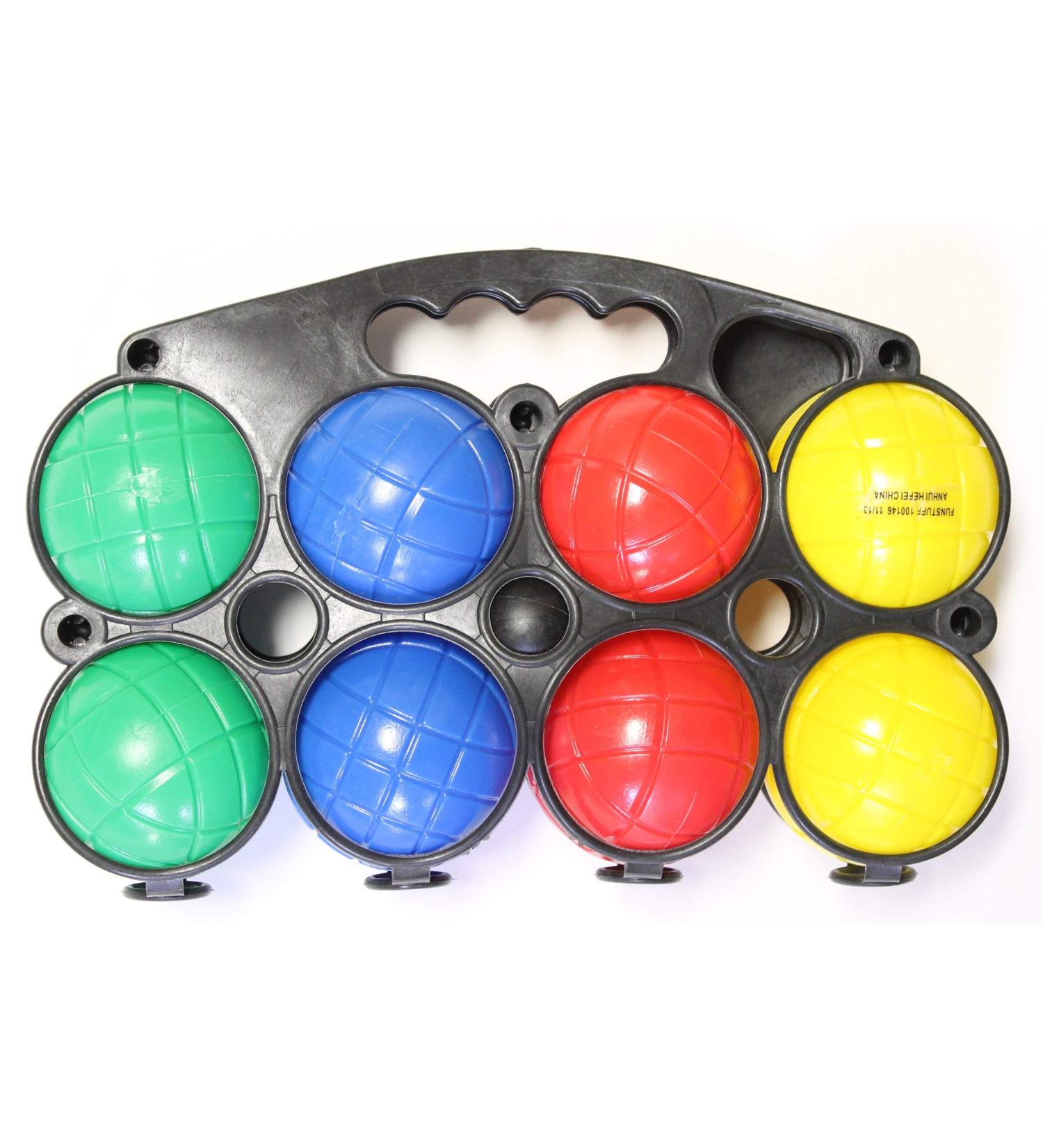 Beach/Lawn Game- 4 Player Economy Bocce Ball Set with Carry Case by FunStuff