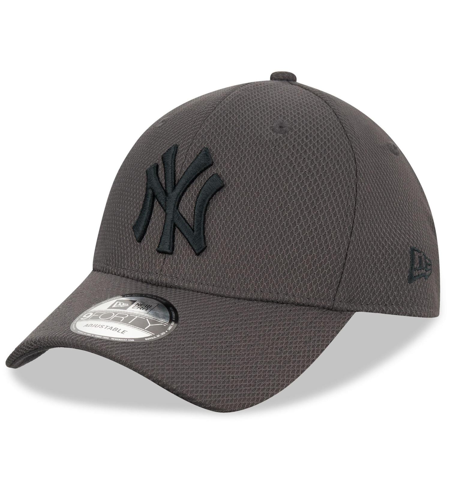 New Era New York Yankees 39thirty Flexfit Cap - Stretch Diamond - Black One Size | International Shipping Available - Buy Online on GoSupps.com