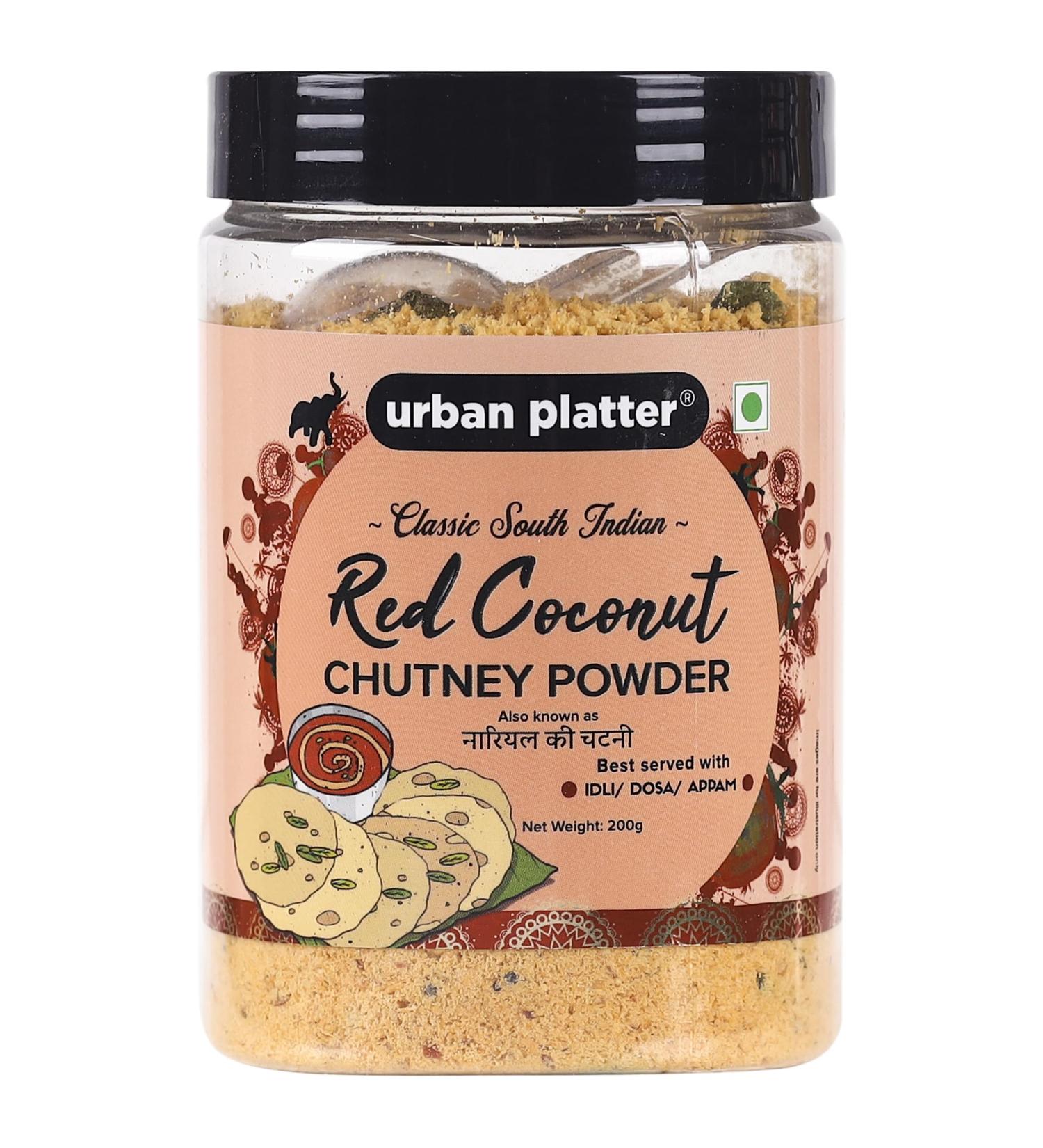 South Indian Style Instant Red Coconut Chutney Powder 200G / 7Oz Nariyal Ki Chutney Just Water  - Buy Online on GoSupps.com