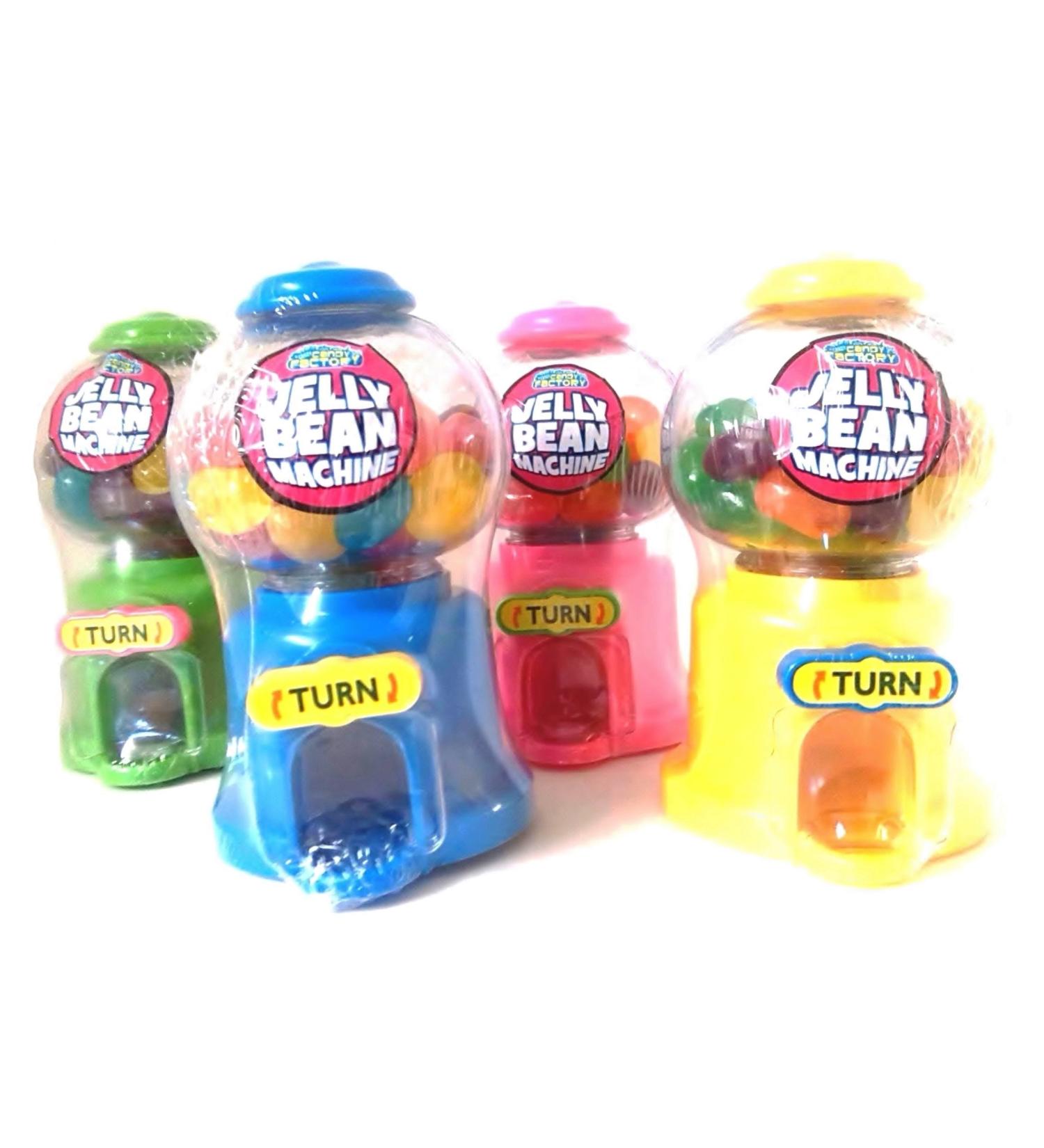 Mini Jelly Beans Machine 4x Fun Sweets Dispenser Pink Sweets Blue Sweets Green Yellow Sweet Dispenser Retro Sweets Sweet Jars