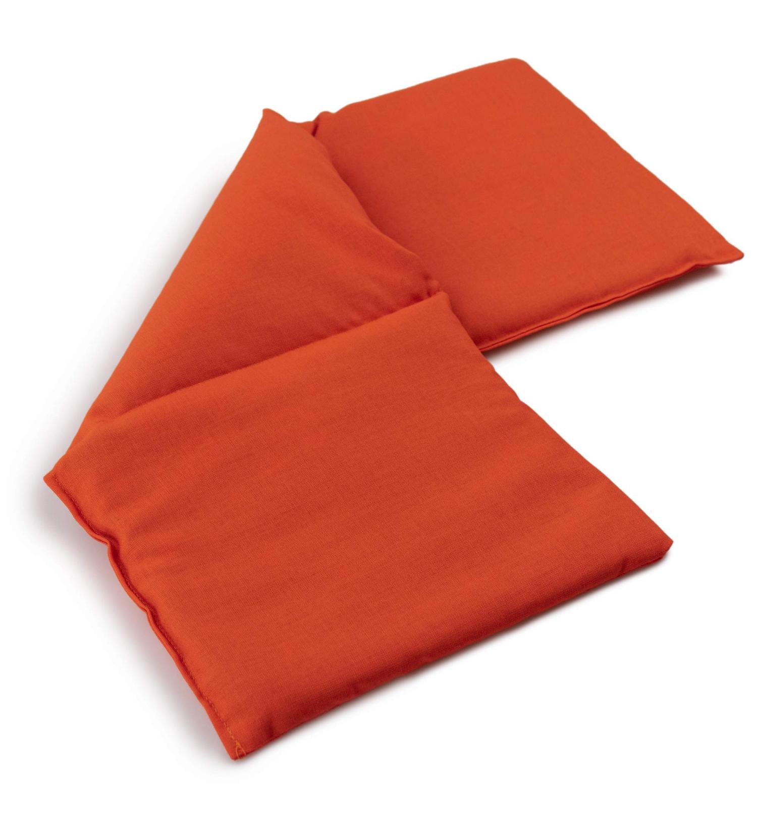 Spelt Pillow 50x20cm - Large 3-Chamber Grain Pillow | Heat & Cold Therapy | Orange Color - Buy Online on GoSupps.com