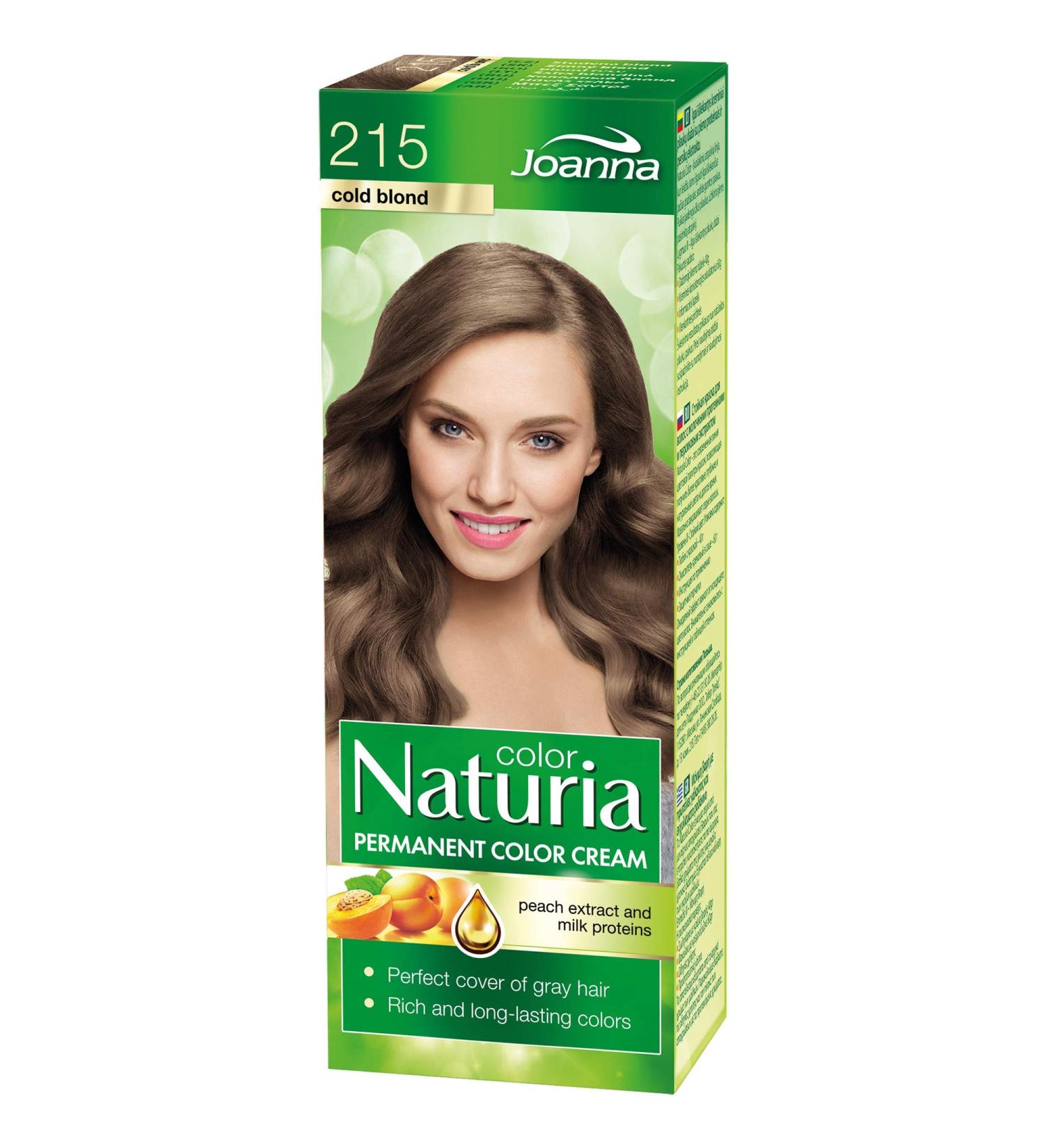 Joanna Naturia Color Permanent Hair Color Cream Goodness of Milk Proteins and Peach Extracts Premium-Quality Hair Dye Provides Soft and Lustrous Hair Long-Lasting Hair Colors Cold Blond - Buy Online on GoSupps.com