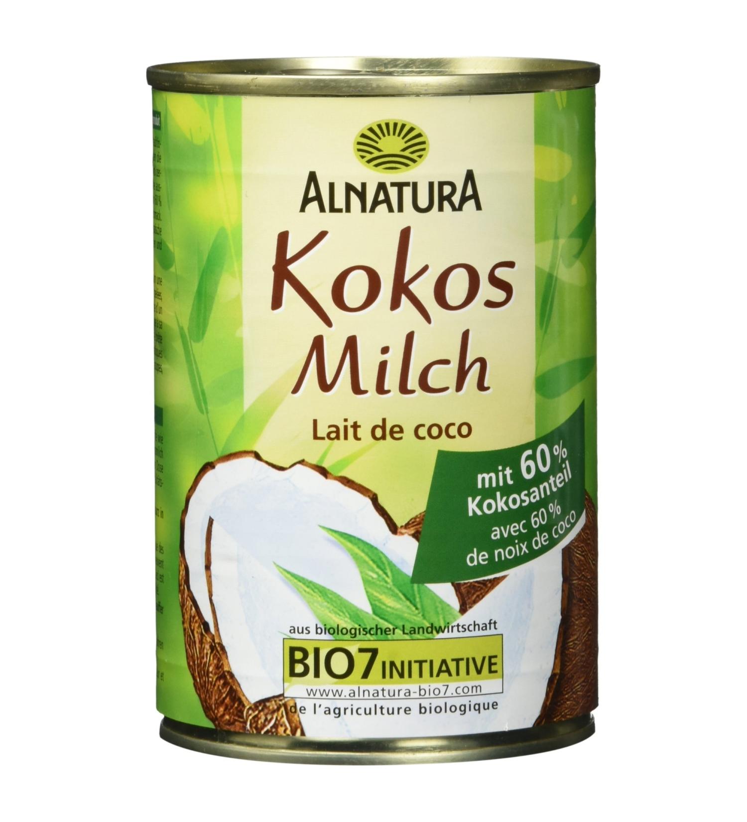Alnatura Organic Coconut Milk - Vegan Pack of 6 (6 x 400ml) | Buy Online | International Shipping - Buy Online on GoSupps.com