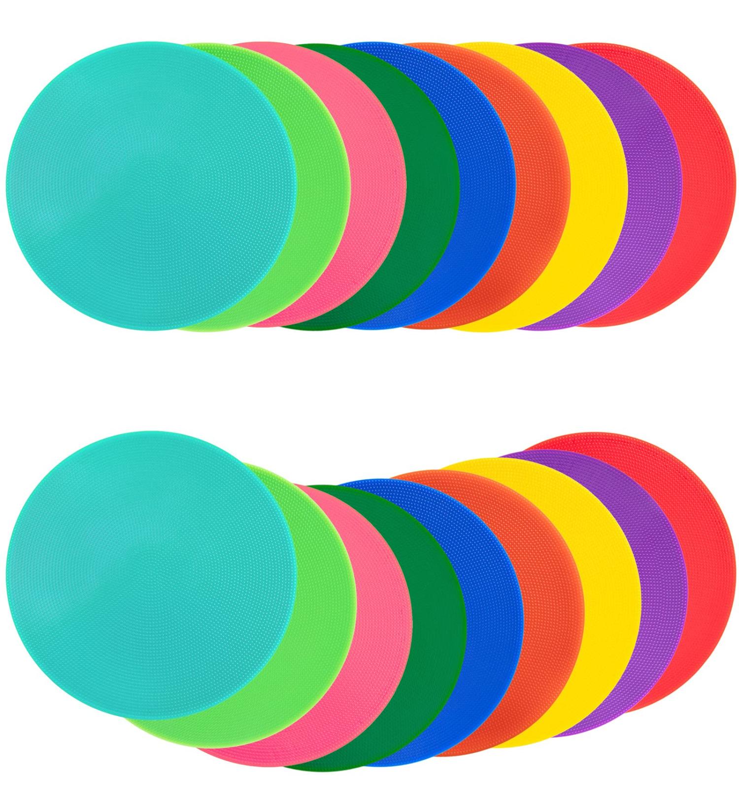 Vhxorrz Spot Markers 18 Pcs - Non Slip Rubber Agility Markers for Football & Basketball Training - 9 Inch & 10 Inch - School Activities & Exercise Drills - Buy Online on GoSupps.com
