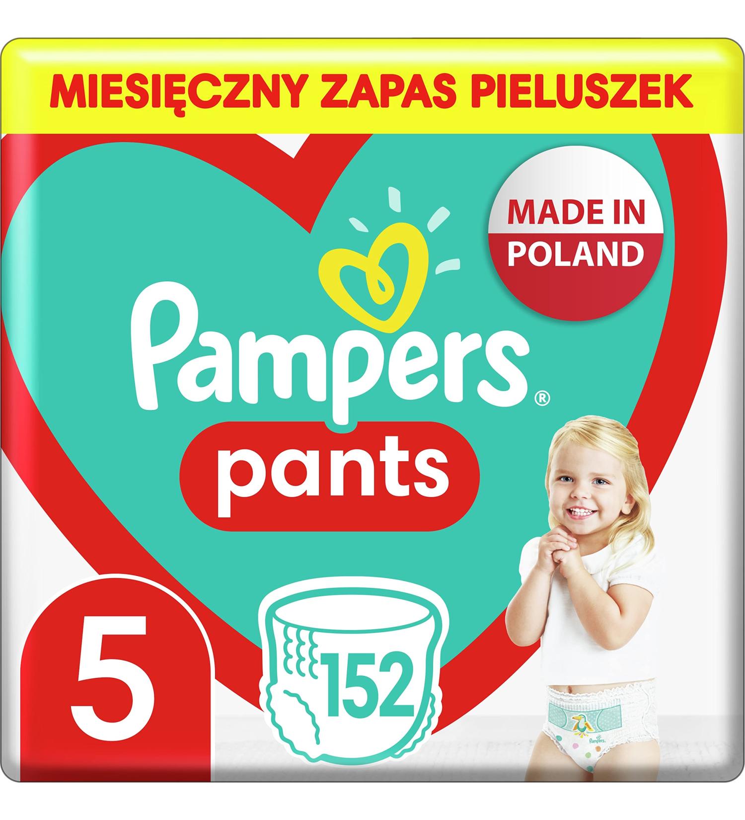 Pampers Old Version Pants Size 5 (152 pcs) - Best for Boys & Girls | International Shipping Available - Buy Online on GoSupps.com