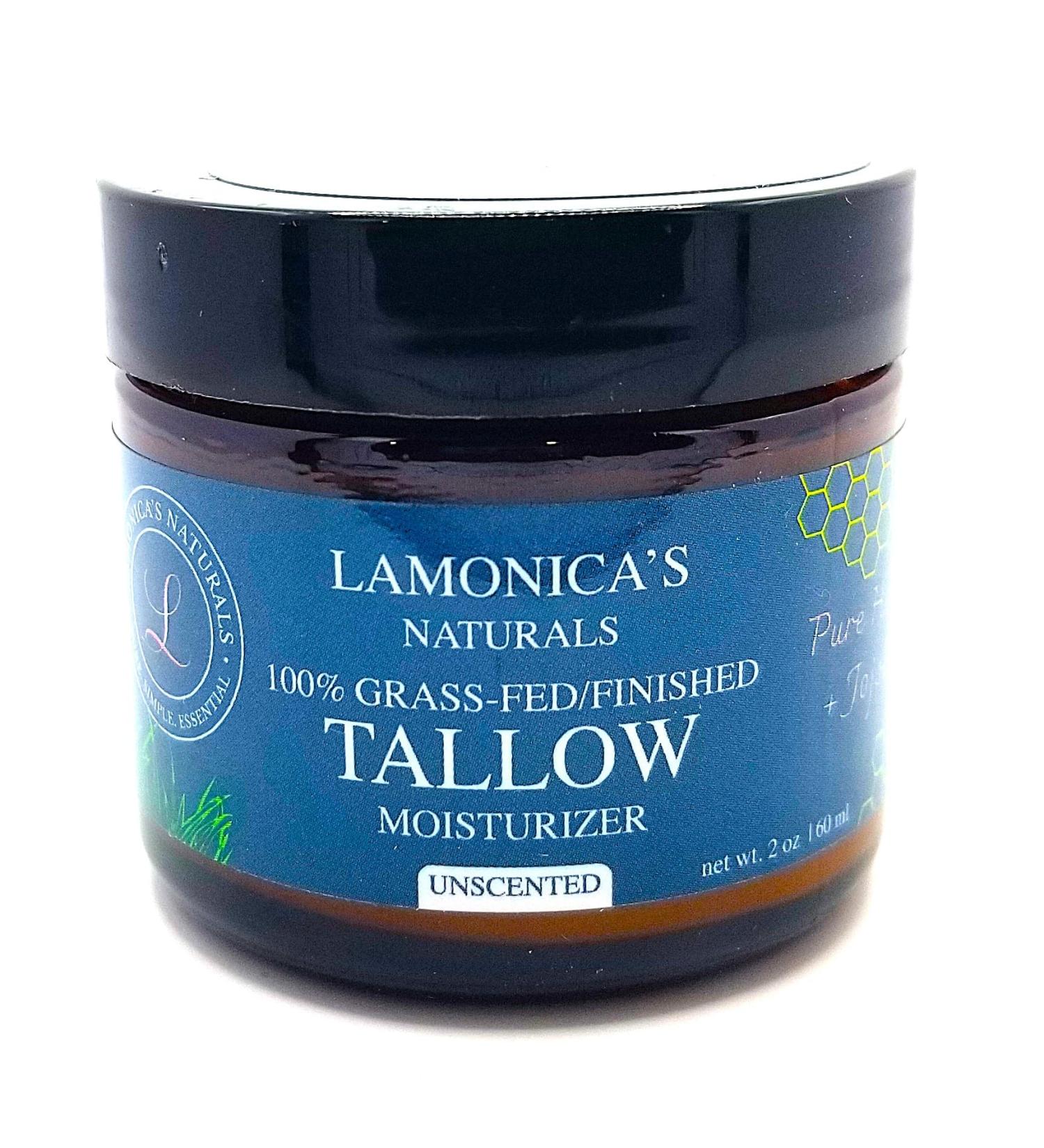 100% Grass Fed Finished Balm Tallow Moisturizer Cream with Organic Honey & Organic Jojoba | Natural Face & Body Moisturizer for Dry Sensitive Eczema-Prone Skin | Unscented Veteran Owned (2oz) - Buy Online on GoSupps.com