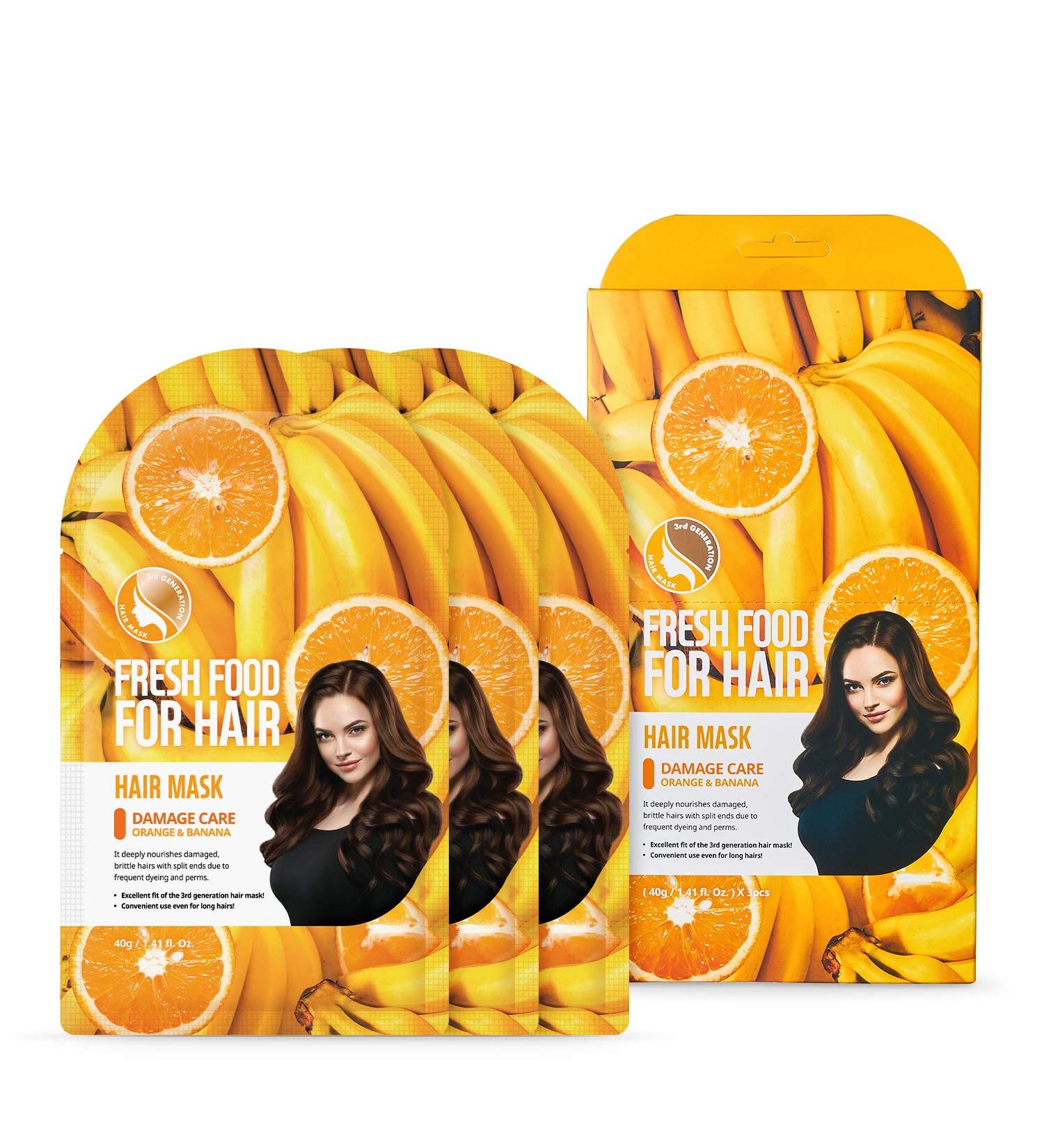 FARMSKIN Freshfood for Hair Mask Set - Argan Oil Deep Conditioner for Dry, Damaged Hair - (Pack of 3) 4.23 Fl Oz - Buy Online on GoSupps.com