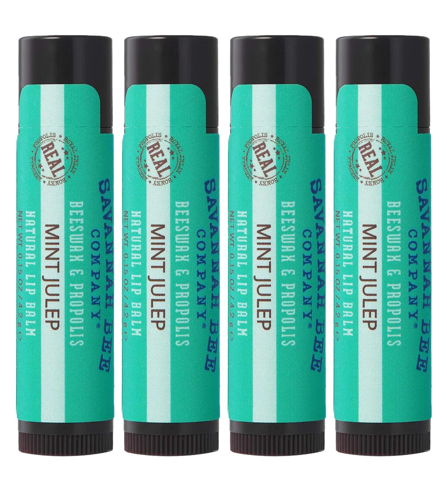 Buy Savannah Bee Company Mint Julep Lip Balm - 0.15 oz (Pack of 4) | Best International Shipping - Buy Online on GoSupps.com