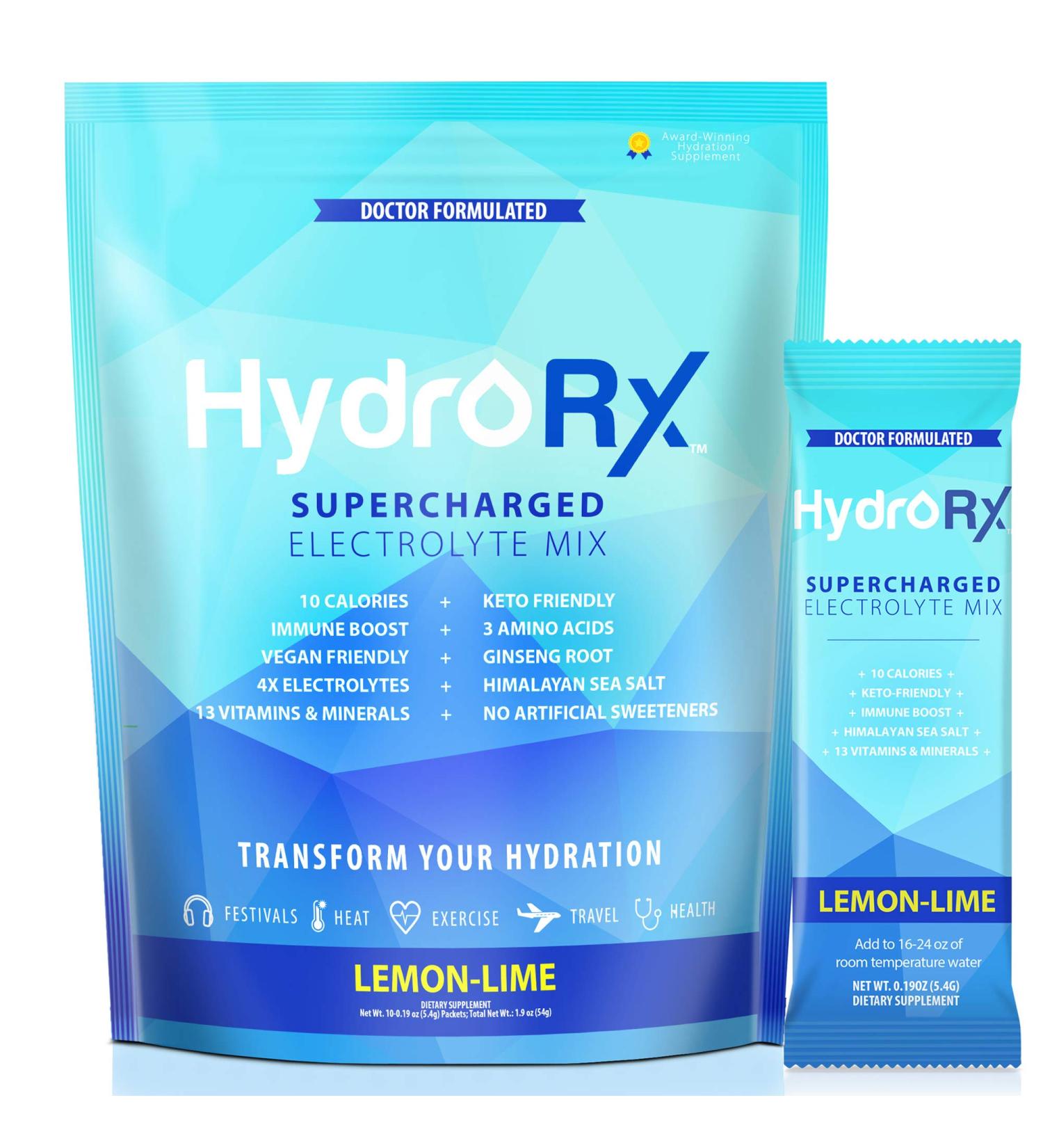 Immune Support Vitamin C & Zinc Hydration Multiplier with Keto Electrolyte Packets - Buy Online on GoSupps.com