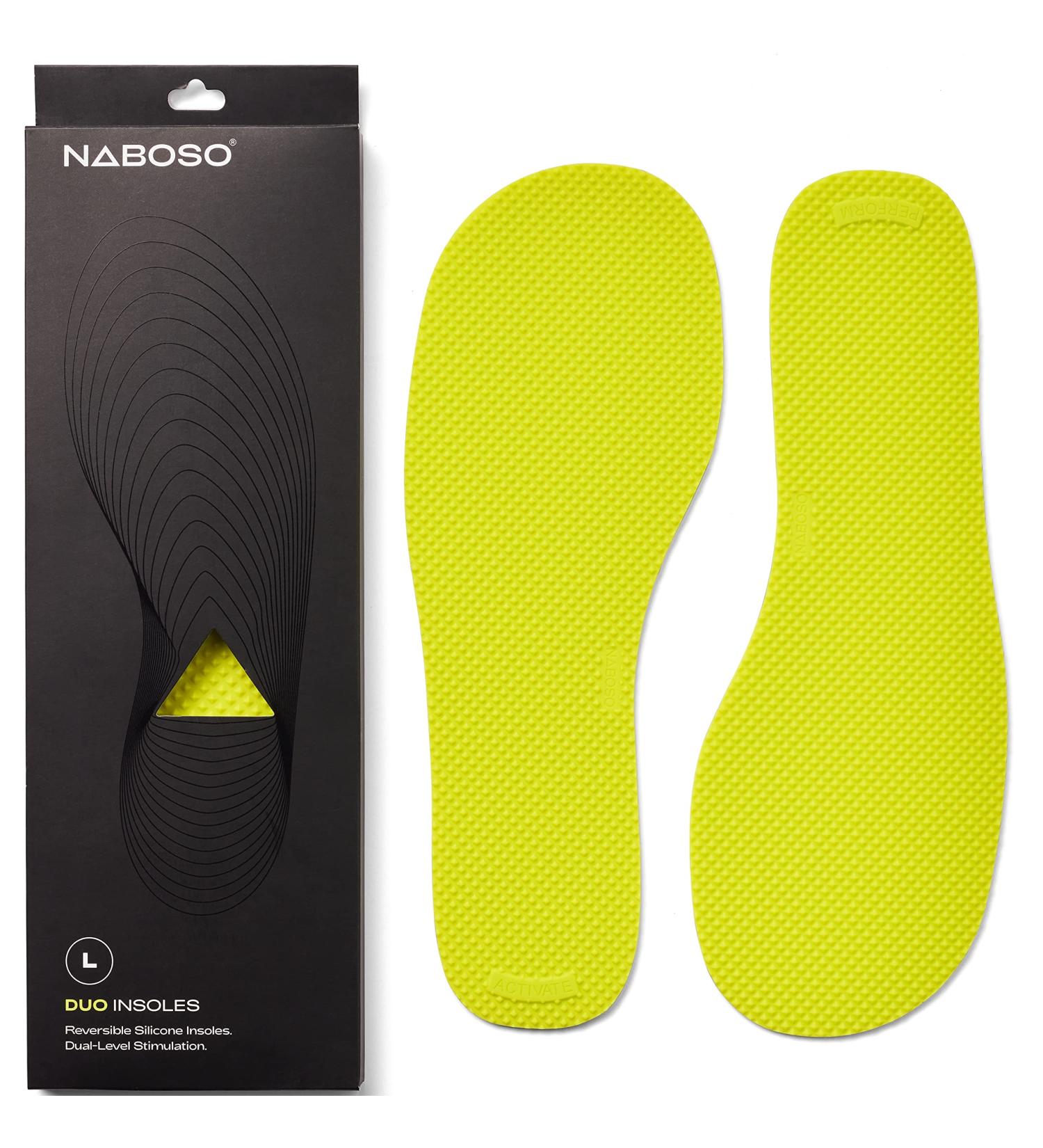 Naboso Duo Sensory Double-Sided Insole - Thin Textured Anti-Fatigue Shoe Inserts for Improved Posture, Balance, and Foot Strength - Men's and Women's - Buy Online on GoSupps.com