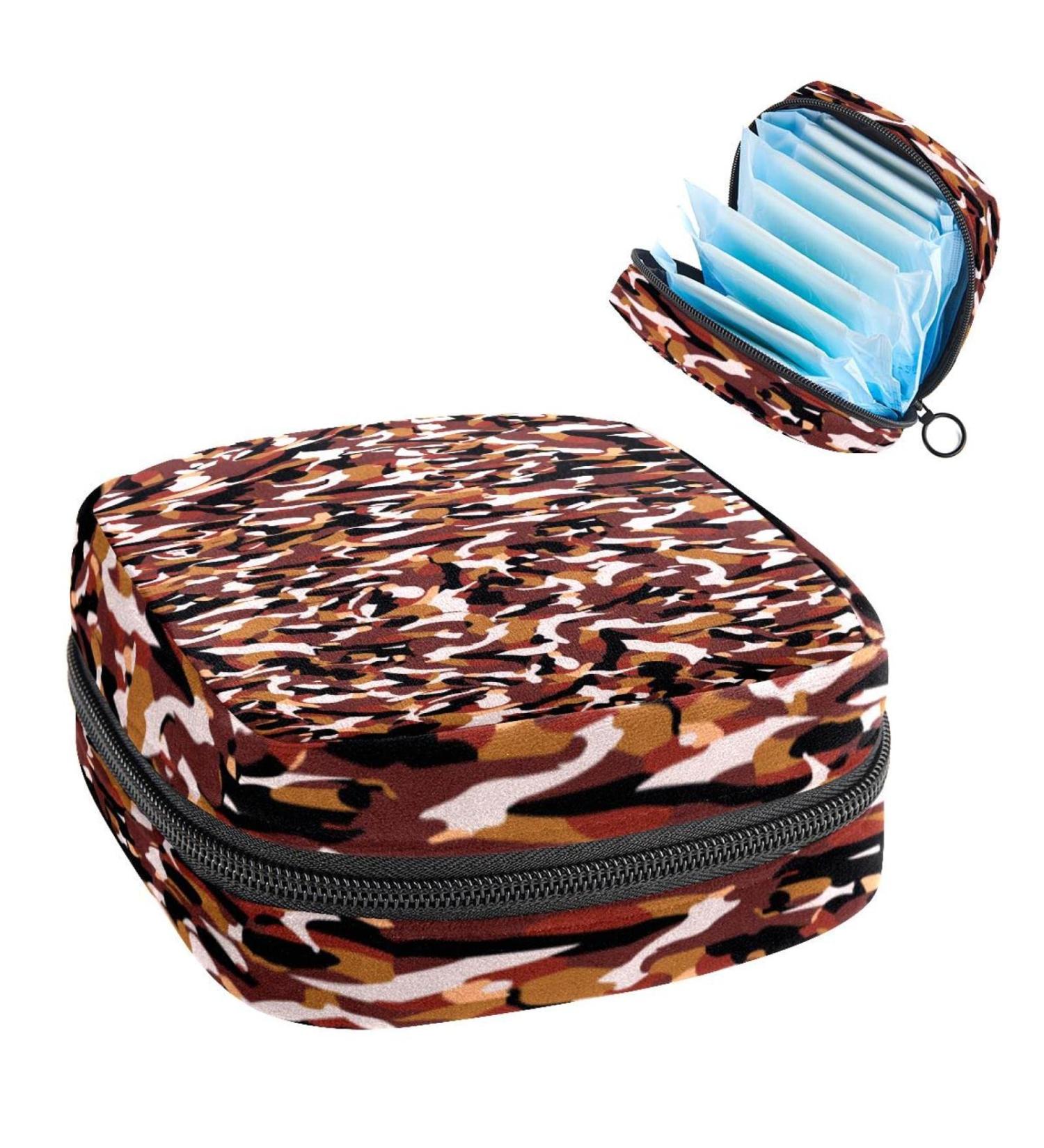Multicam Camouflage Sanitary Napkin Storage Bag - Portable Period Pouch for Women and Teens - Multi-colored 14 - Buy Online on GoSupps.com
