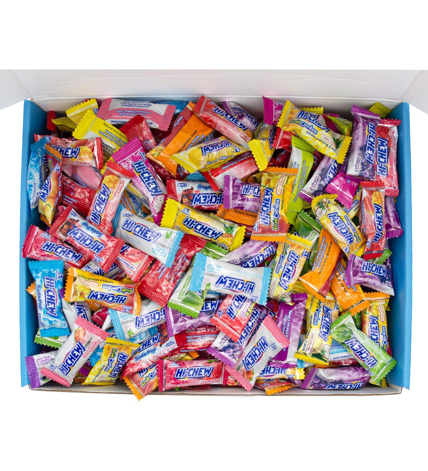 Hi-Chew 17 Flavors Bulk - 330+ Pieces, 4 Pound Pack (Strawberry, Mango, Green Apple, Grape, and more) - 17 Flavors Assortment - 1 Pack - Buy Online on GoSupps.com
