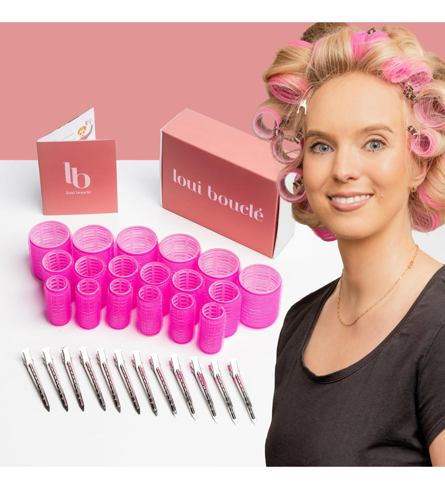 Loui Boucl Locken Wrap Set - 30 Piece Hair Curler Set with Clips | Heat-Free Curls in 3 Sizes (48mm 36mm 25mm) - International Shipping Available - Buy Online on GoSupps.com