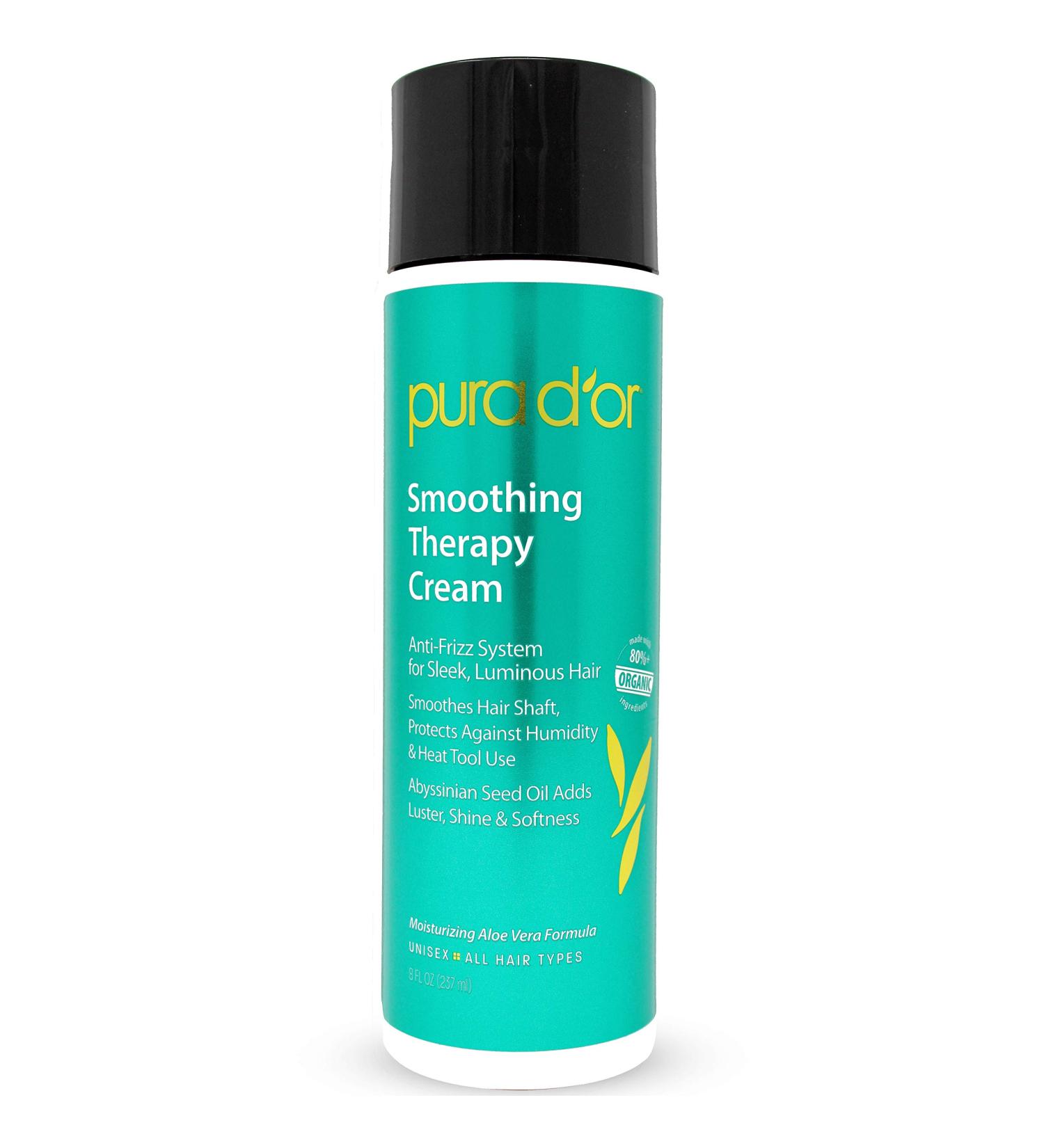 Pura Dâ€™or Smoothing Therapy Cream 8 fl oz - Frizz Control & Moisture Lock - Buy Online on GoSupps.com