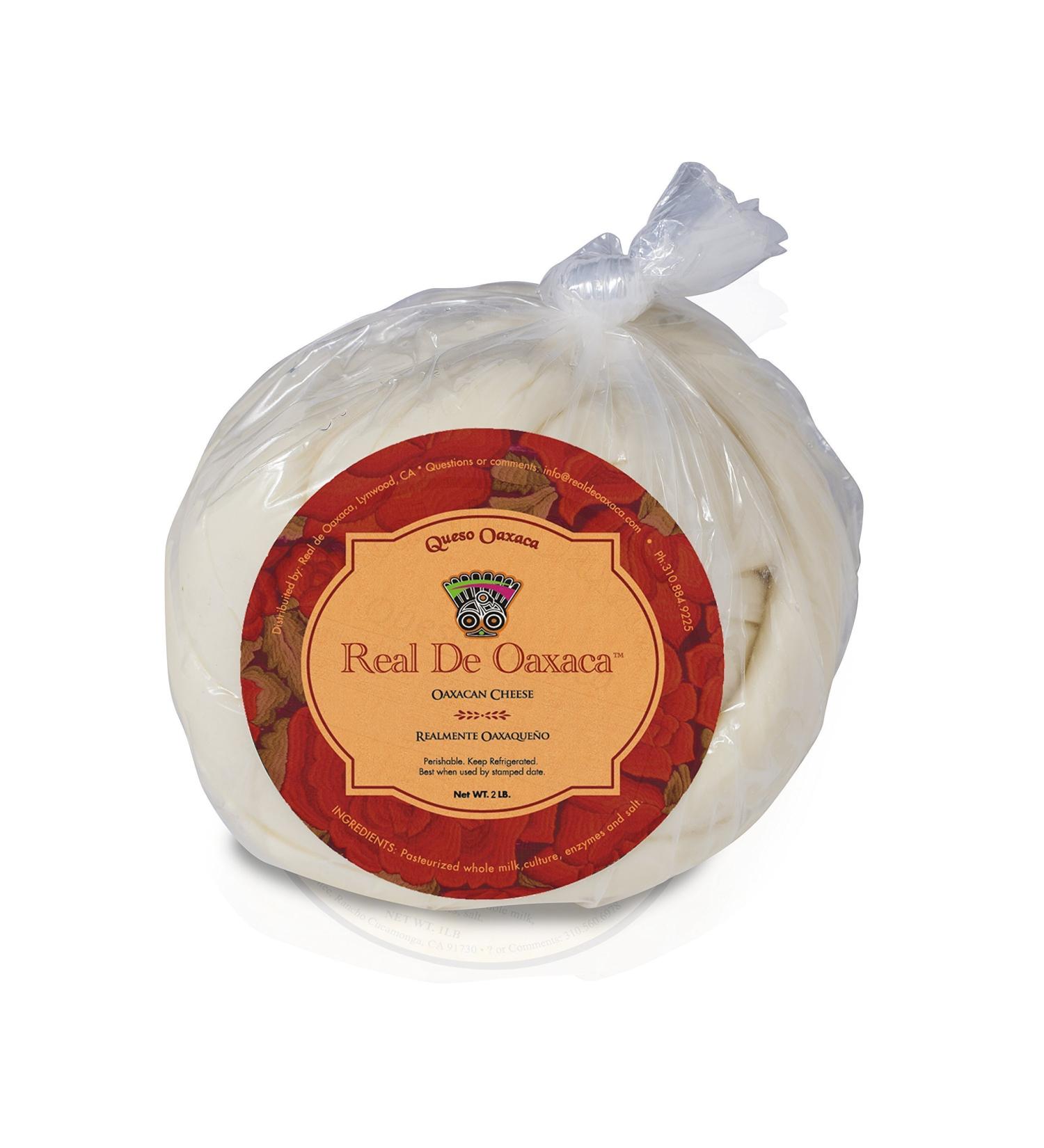 Authentic Queso Oaxaca - 2 lb Quesillo Real De Oaxaca - Buy Online on GoSupps.com