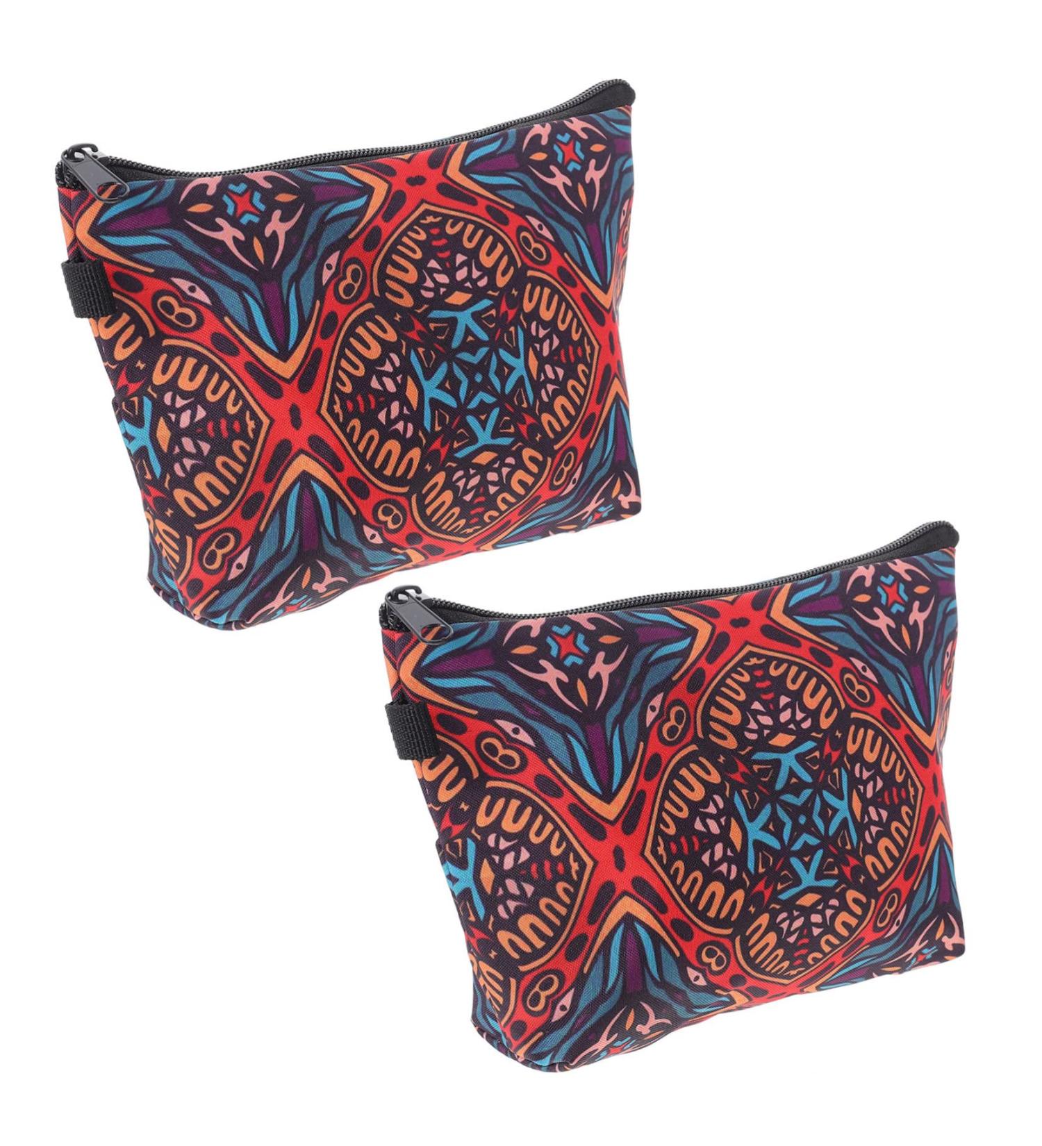 Frcolor 2-Pack Cosmetics Bag for Menstrual Inserts | Wet Bag Makeup Organizer & Sanitary Storage | Stylish Polyester 21x16.5x0.5 cm - Perfect for International Shipping - Buy Online on GoSupps.com