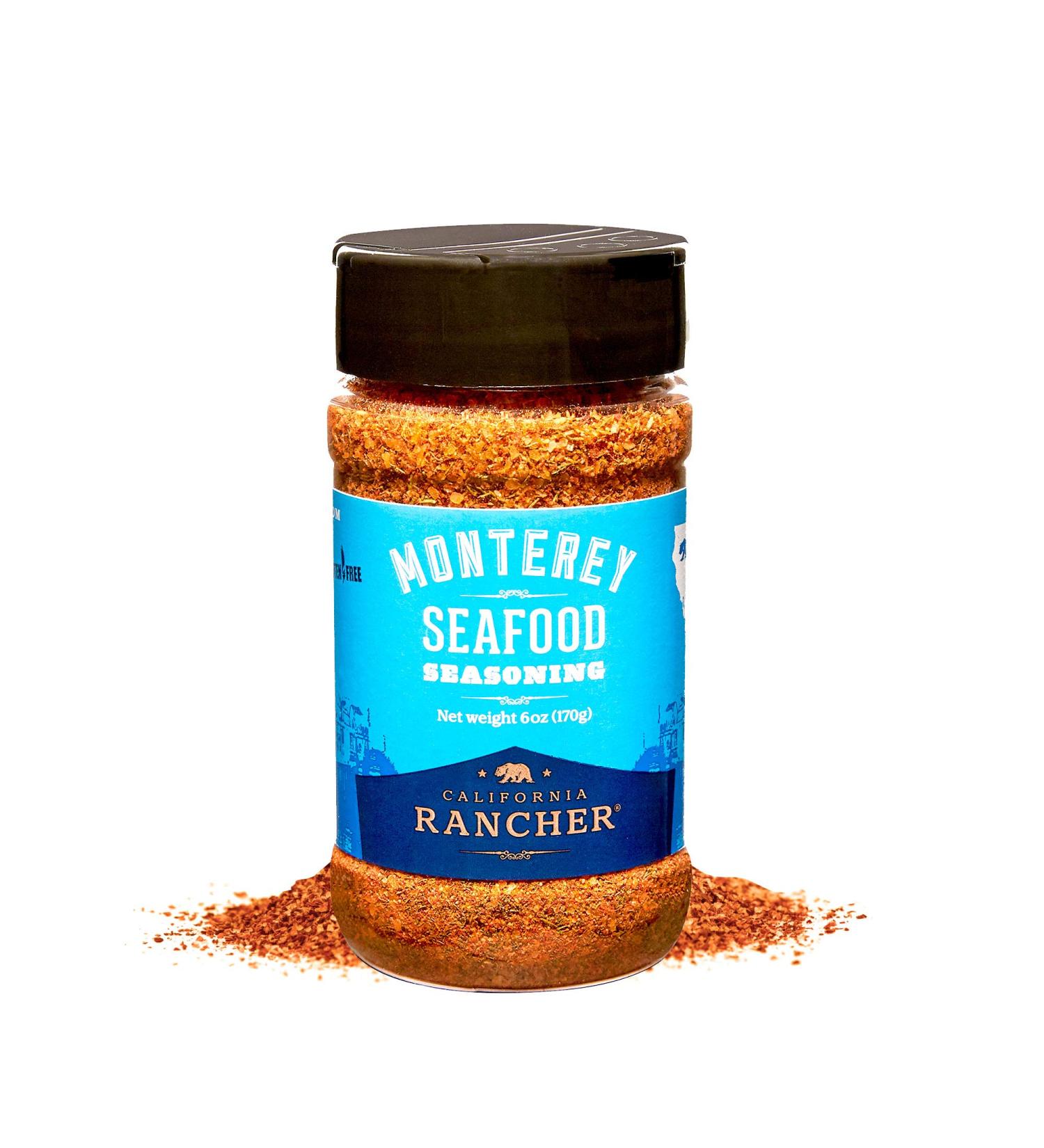 California Rancher Monterey Seafood & Poultry Seasoning | Gluten-Free 6oz | Ideal for Baked, Roasted, and Fried Fish - Buy Online on GoSupps.com