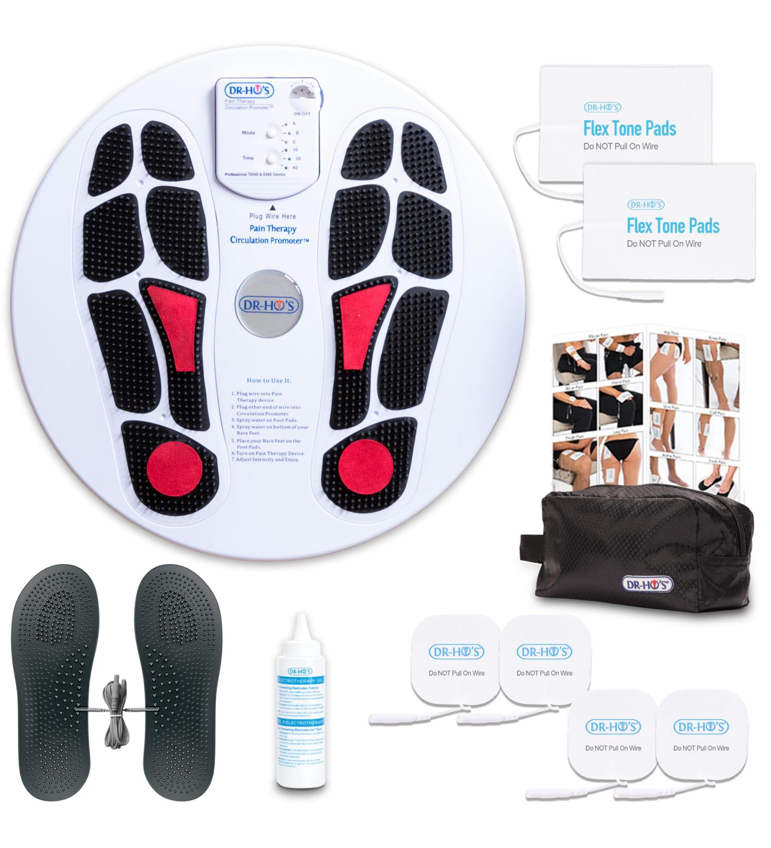 DR-HO'S Circulation Promoter Essential Package - TENS Machine EMS and AMP - Improves Circulation Reduces Swelling and Relieves Foot and Leg Pain - Buy Online on GoSupps.com