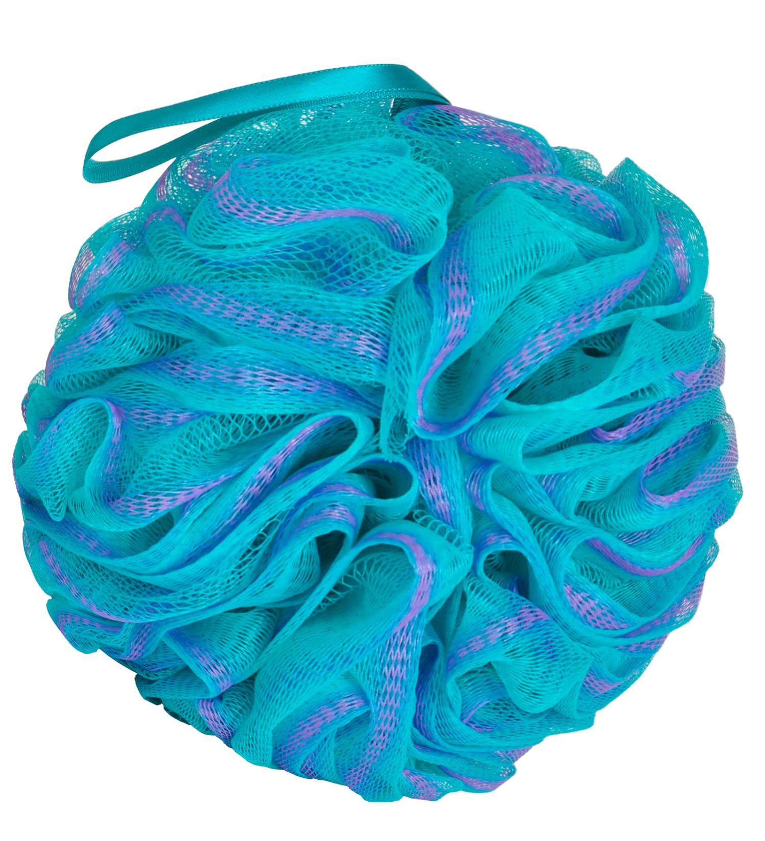 Urbanstrive XL Soft Shower Loofah Sponge - 75g Body Wash Ball for Men and Women - Bathroom Accessory - 1 Pack (Green-Purple) - Buy Online on GoSupps.com