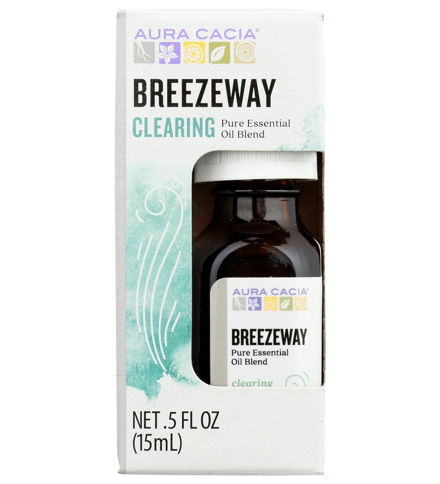 Aura Cacia Breezeway Clearing Pure Essential Oil Blend 0.5 Oz - Buy Online on GoSupps.com