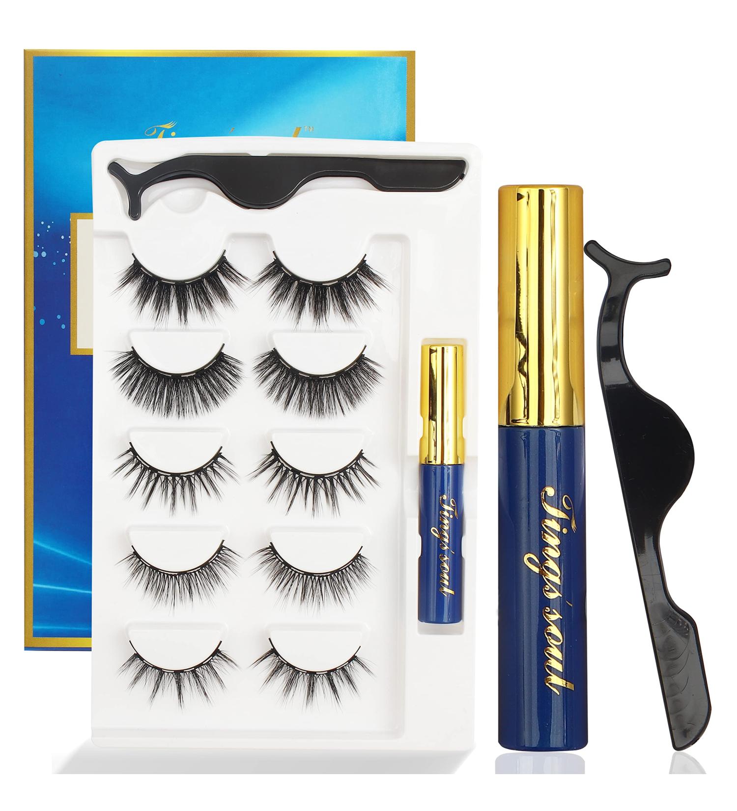 TING'S SOUL Magnetic Eyelashes - 5 Pairs/ Style A - Natural 3D Lashes Like Extensions - Buy Online on GoSupps.com