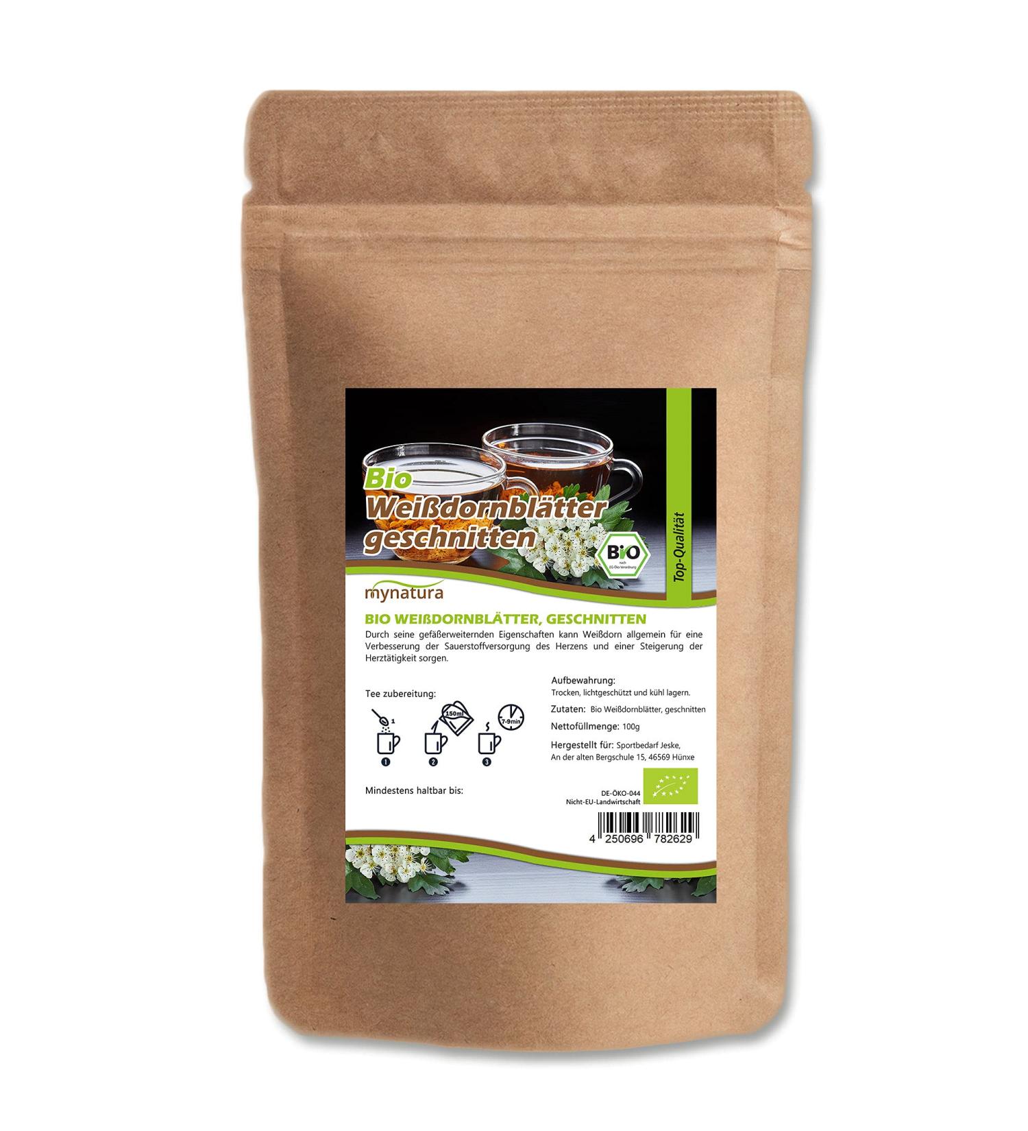  mynatura Mynatura Organic hawthorn leaves cut I Hawthorn tea I Tea I Herbal tea I Natural product I In a bag (500g) - Buy Online on GoSupps.com