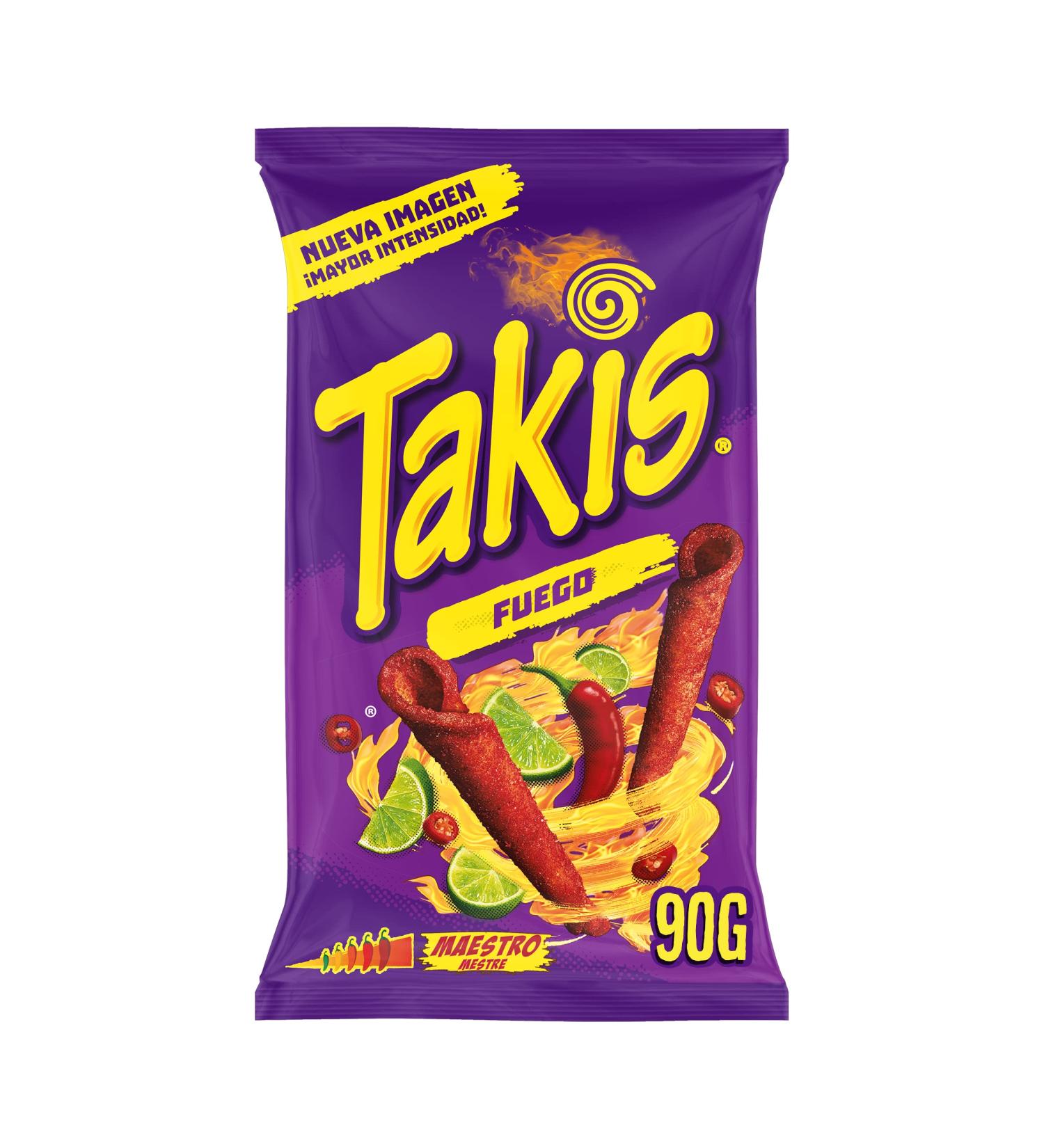 Takis Takis Nacho (corn lime flavor) - 90 g.