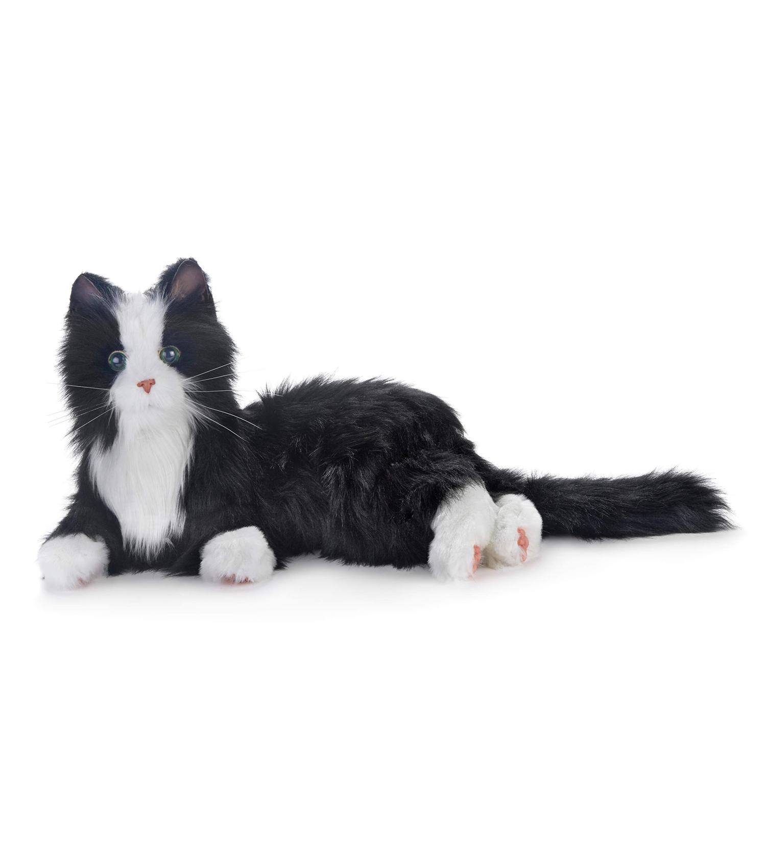 Memorable Pets Cat Plush Therapy Toy - Black & White - Ideal for Seniors with Memory Loss - Buy Online on GoSupps.com