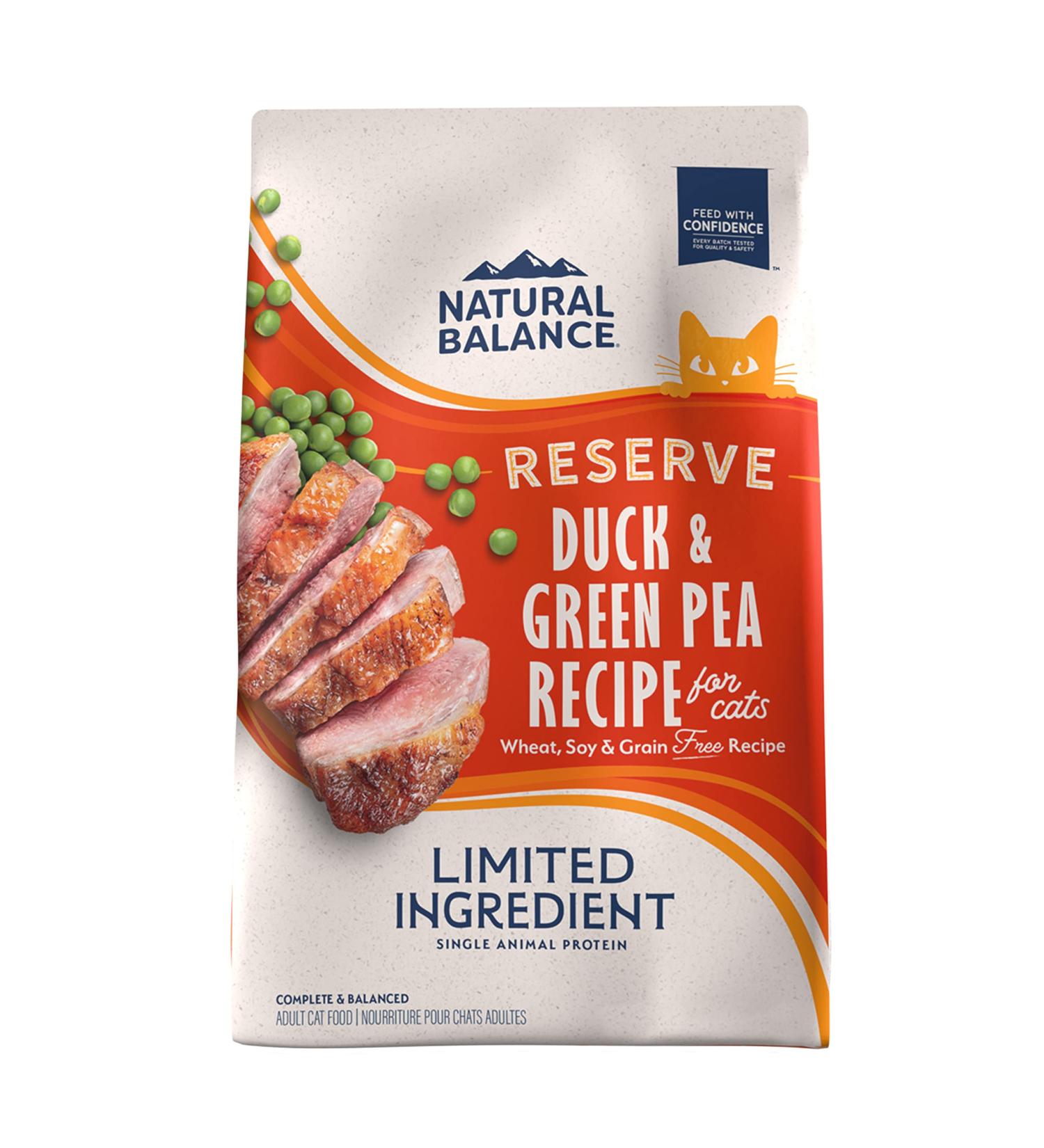 Natural Balance Limited Ingredient Diet | Grain-Free Dry Cat Food - Duck, Chicken, Salmon, Venison | Green Pea & Duck Recipe - 10 lb - Buy Online on GoSupps.com