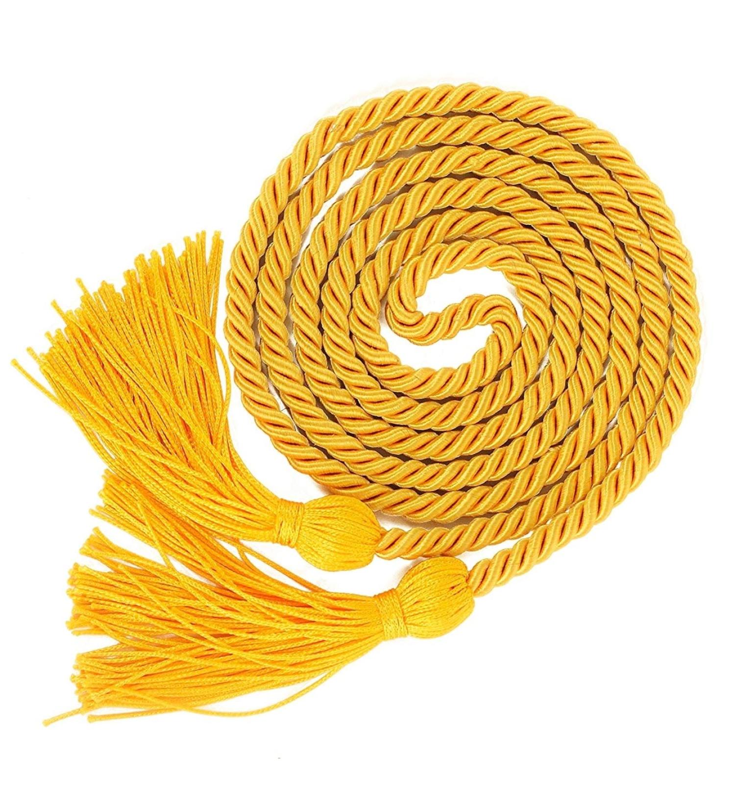 GraduatePro 68 Gold Graduation Honor Cord with Tassel for Bachelor, Master, Doctoral Gown - Buy Online on GoSupps.com