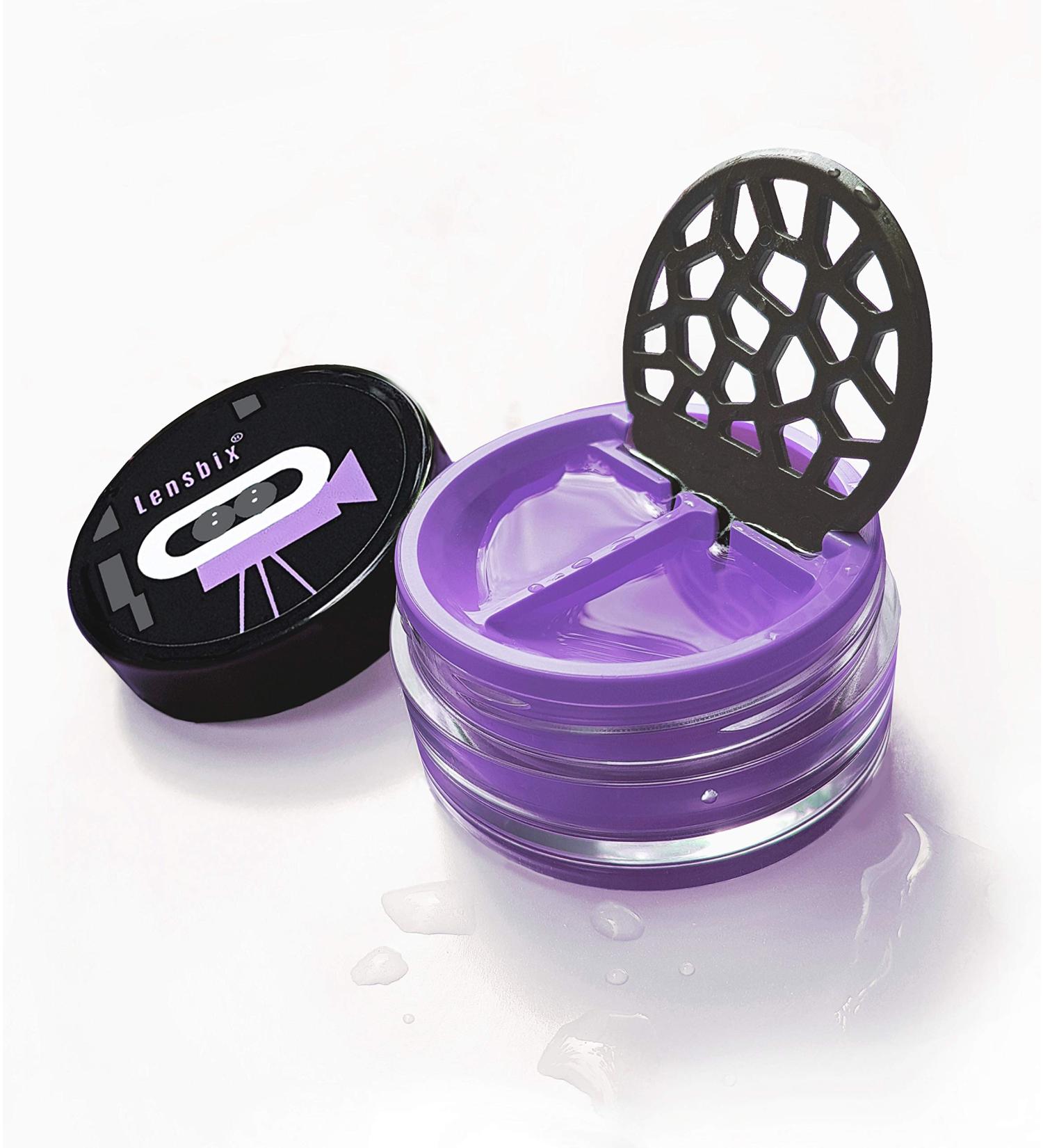 Lensbix Contact Lens Case - Perfect Gift for Contact Lens Wearers | Innovative Lens Storage - Purple Cinema - Buy Online on GoSupps.com