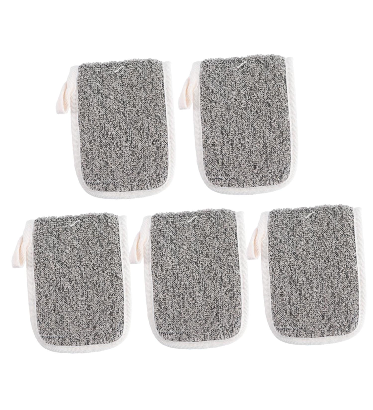 Baluue 5pcs Flip Soap Foam Net Soap Bath Accessory Net Foam Soap Cotton Linen Khaki - Buy Online on GoSupps.com