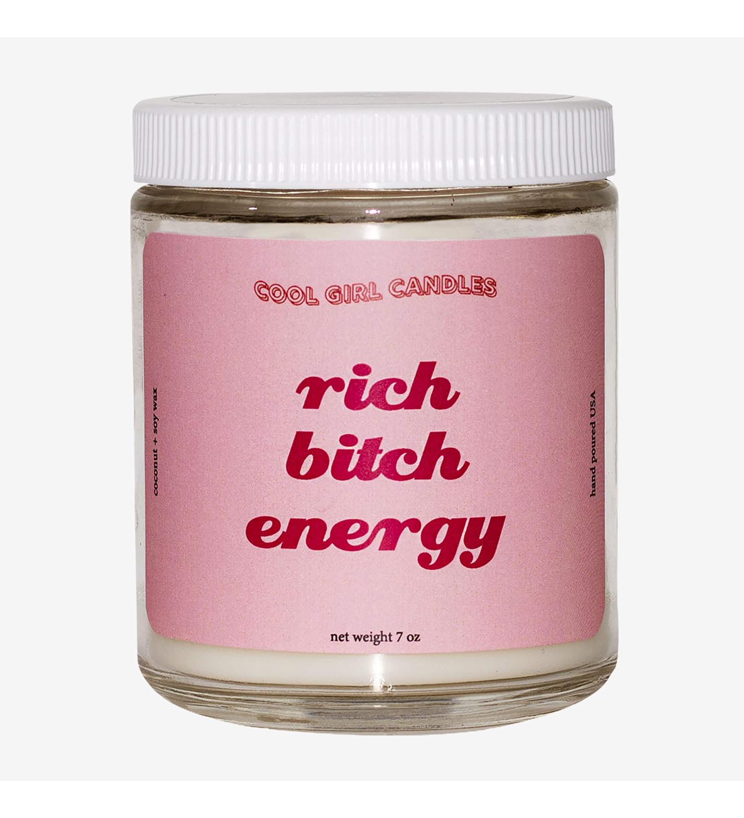 Cool Girl Candles | Rich Bitch Energy Fig + Honey | All Natural Coconut Soy Wax | Strong Scented Clean Burning Candles | Funny Gifts for Home Fragrance | 8.5 fl oz - Buy Online on GoSupps.com
