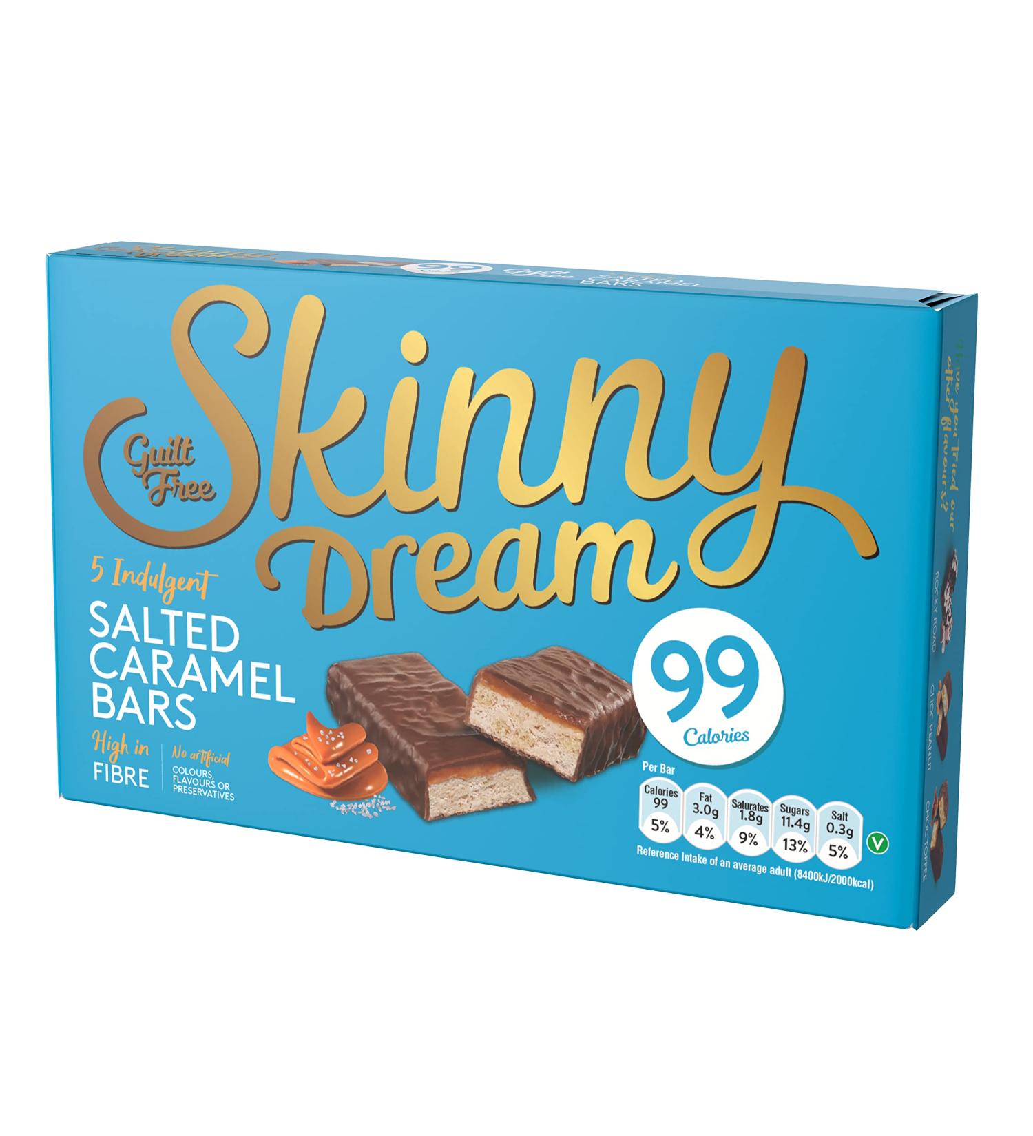 Skinny Dream Salted Caramel 10x5x25g - Buy Online on GoSupps.com