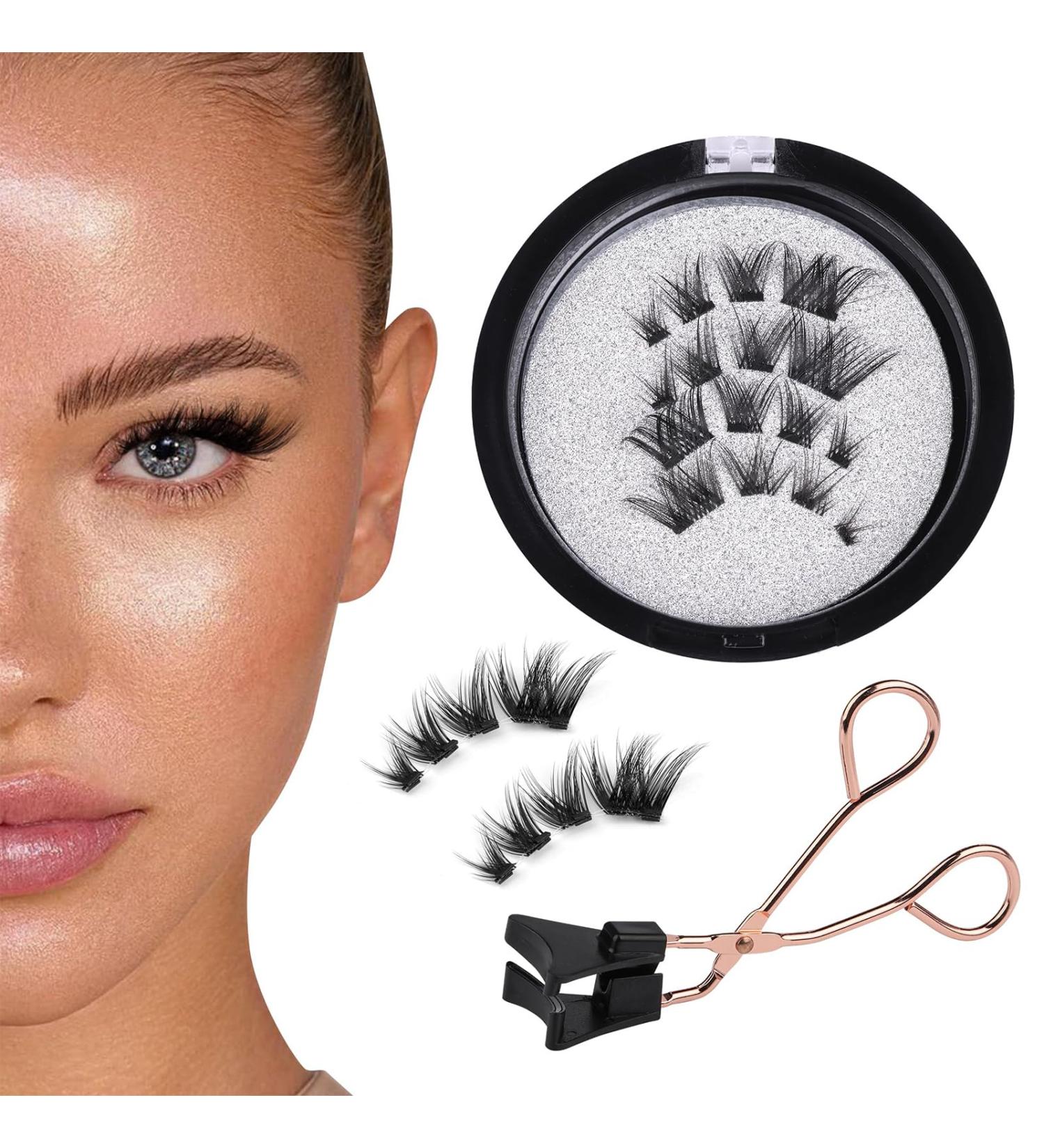 Eye Lashes Individual Brown Cluster Lashes Rita Lash Cluster Lashes Waterproof No Glue Required Reusable Magnetic Eyelashes with Clear Band Lashes - Buy Online on GoSupps.com