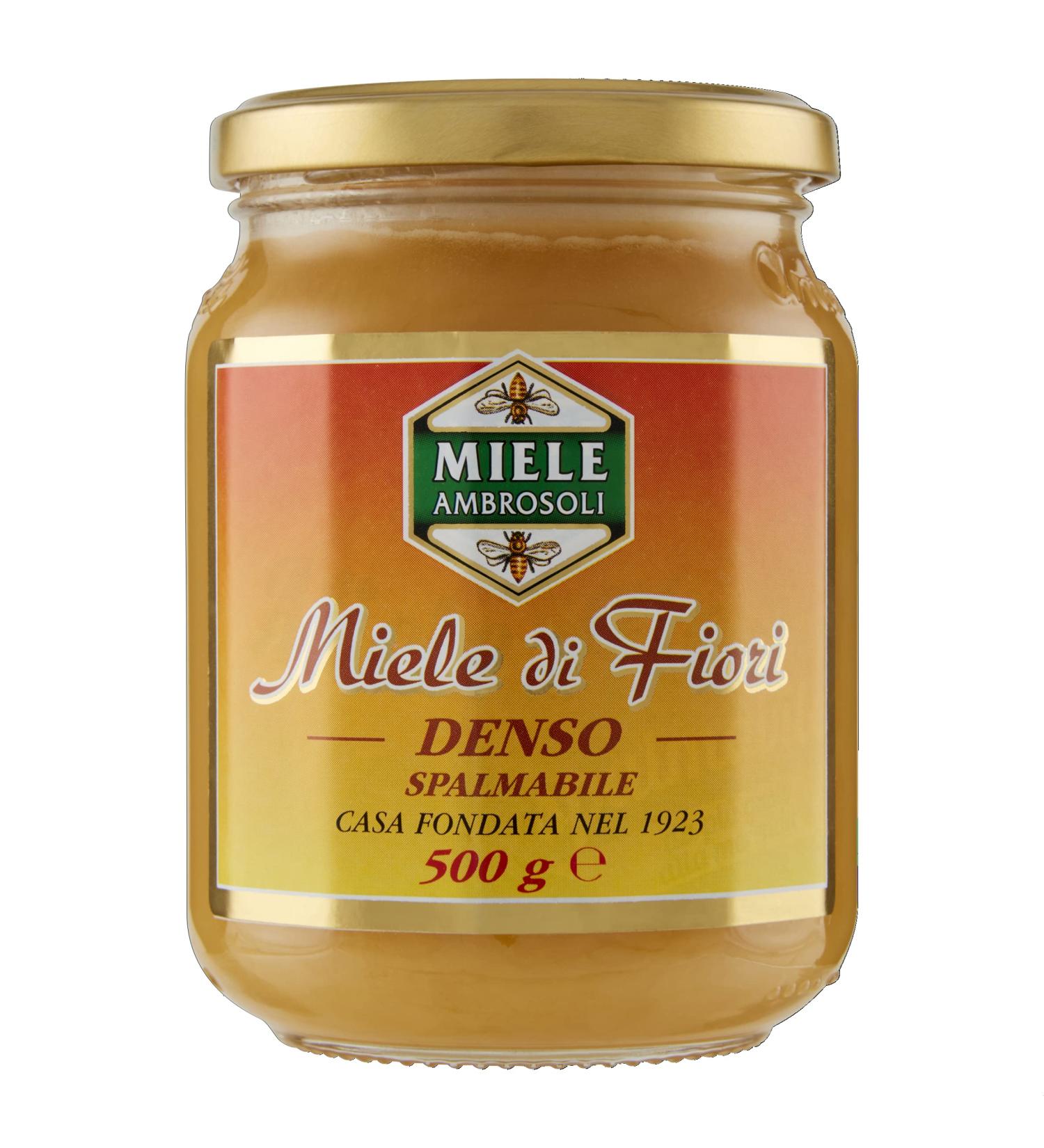 Ambrosoli Dense Flower Honey Spalmabile Honey de fleur dense Honey 500 g Glass - Buy Online on GoSupps.com