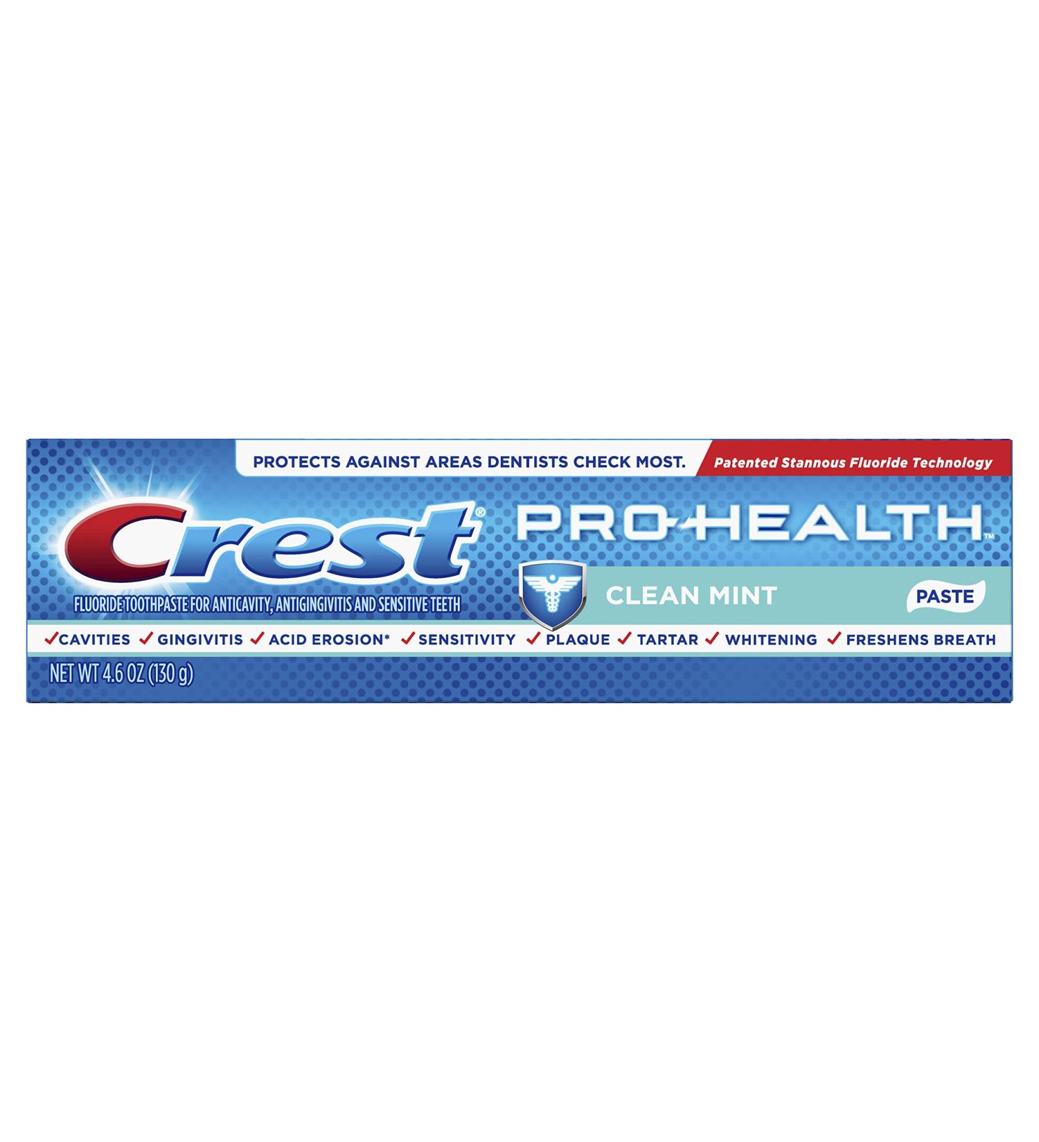 Crest Pro-Health Smooth Formula Clean Mint Toothpaste 4.6 oz - Buy Online on GoSupps.com