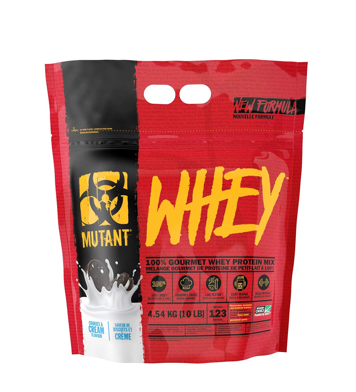 Mutant Whey Protein - 10lbs Cookies & Cream - Premium Quality | International Shipping - Buy Online on GoSupps.com