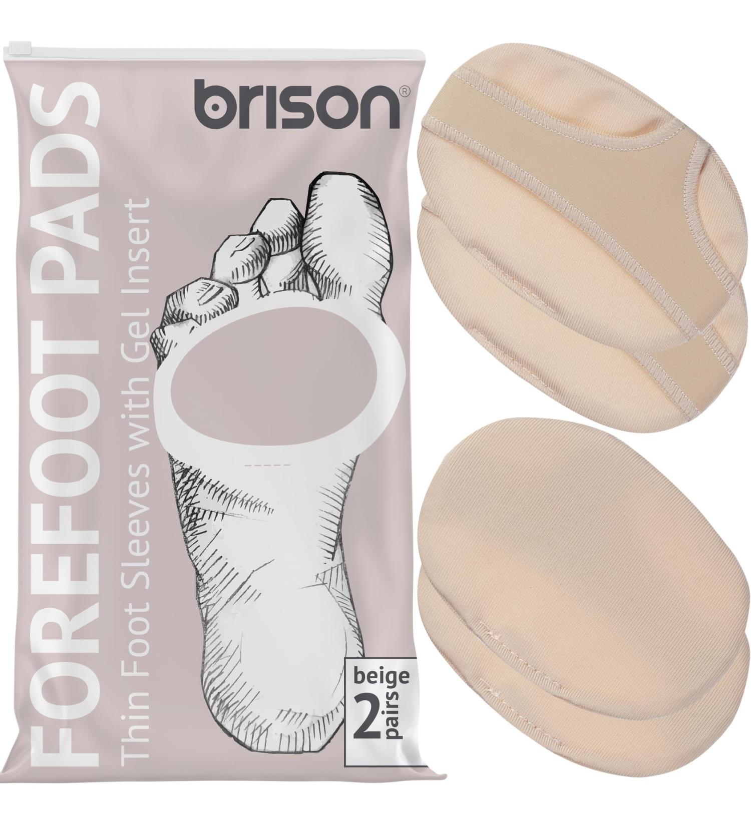 Brison Metatarsal Pads for Foot Pain Relief - Comfort Cushion Sleeves for Men & Women | Alleviate Blisters & Metatarsalgia | 2 Pairs Beige Medium - Buy Online on GoSupps.com