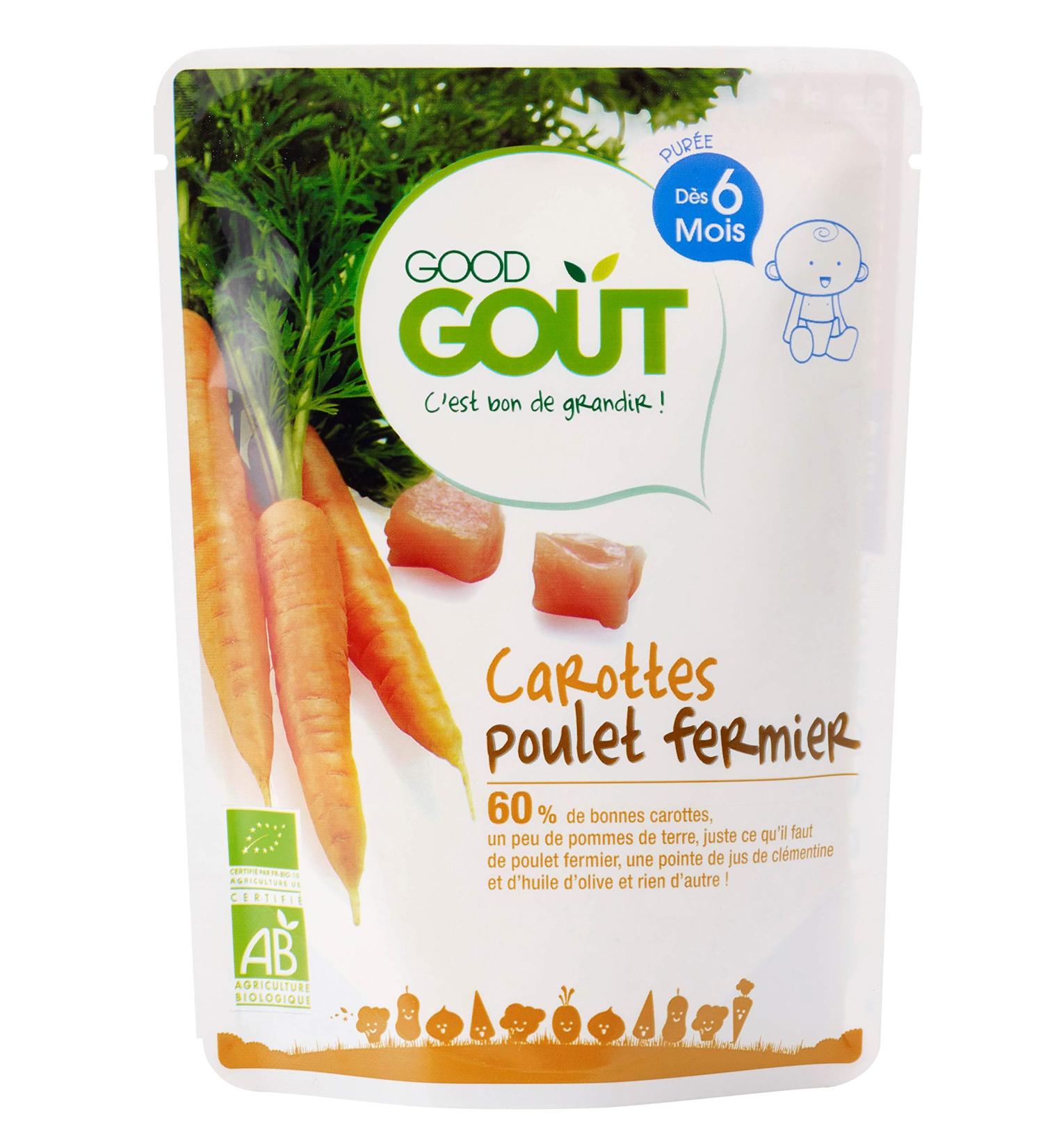 Good Go t Organic Carrots Chicken from 6 Months 190g - Buy Online on GoSupps.com