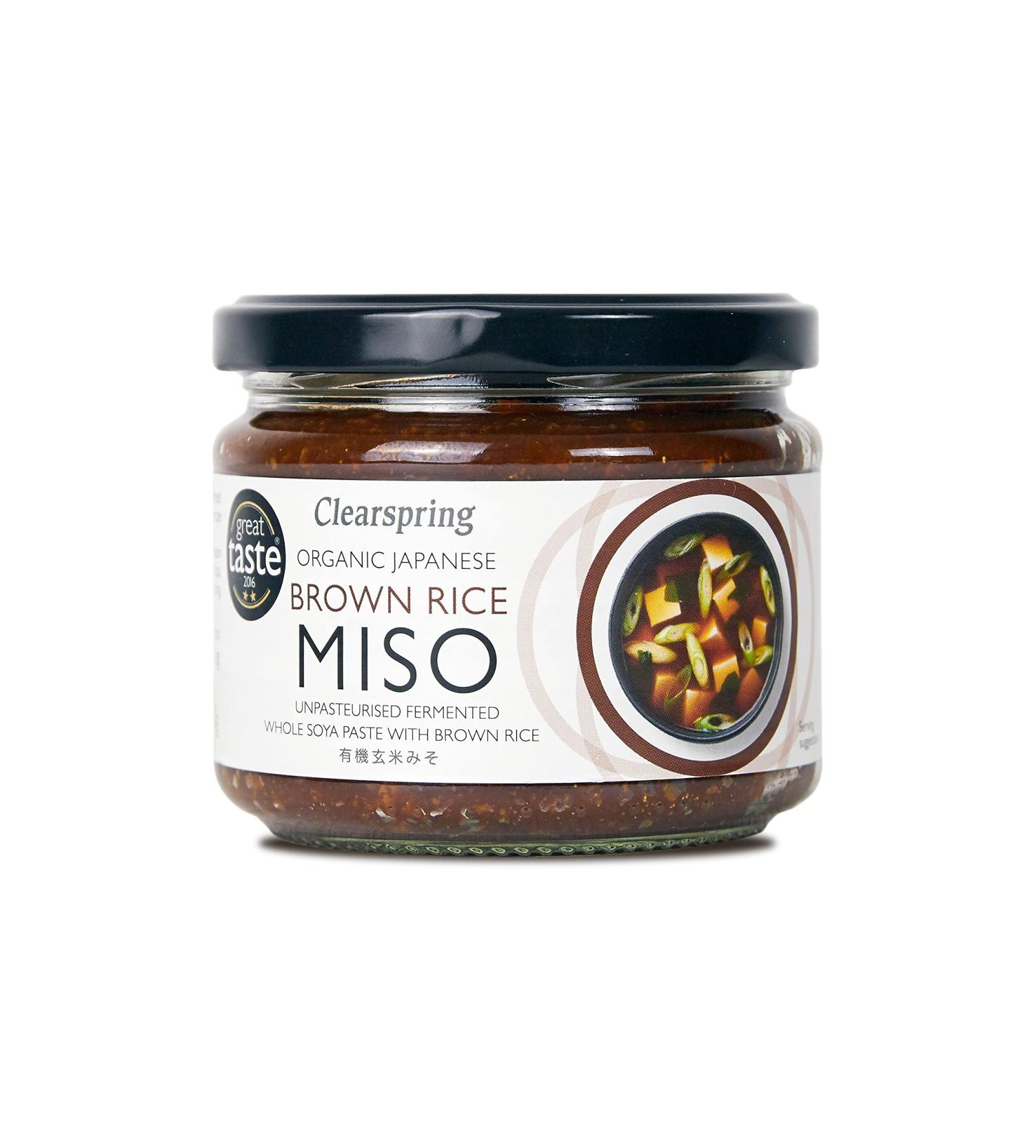 Clearspring - Organic Japanese Brown Rice Miso Paste - Unpasteurized - 300g - Buy Online on GoSupps.com