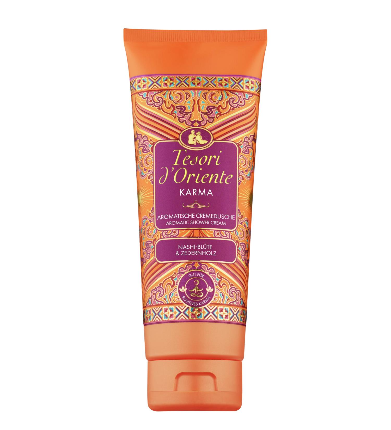 Buy Tesori d'Oriente Karma Aromatic Shower Gel 250ml | Rhino Blossom & Cedar Wood Body Care for Wellness Rituals - Buy Online on GoSupps.com