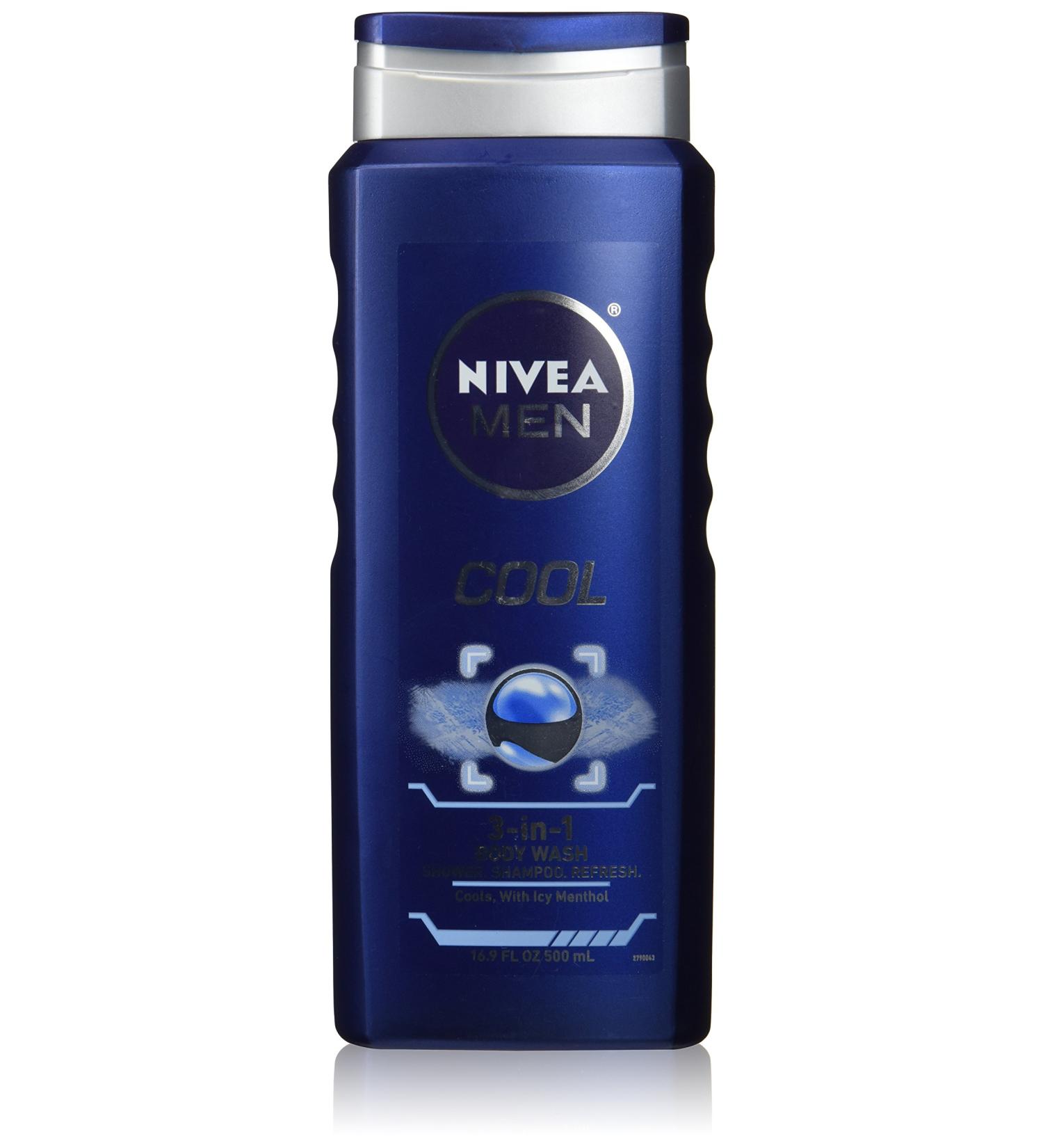 Nivea Men's Cool Body Wash 16.9oz - Refreshing Clean & Hydration | International Shipping Available - Buy Online on GoSupps.com